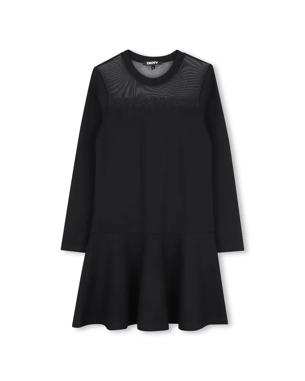 Детское платье для девочек с коротким рукавом DKNY, Negro