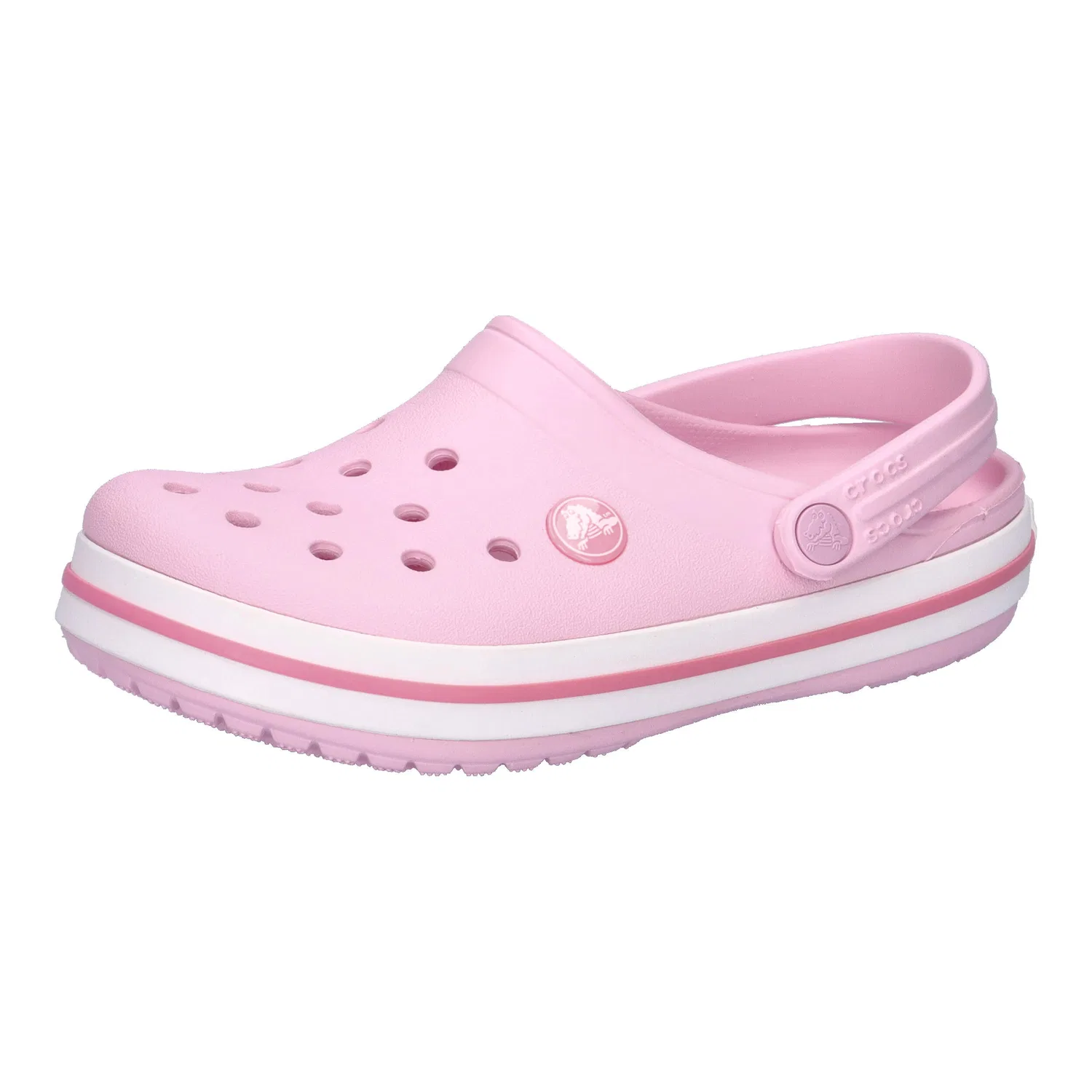 Детские сандалии-клог с гоночной полосой Crocband Crocs, Rosa