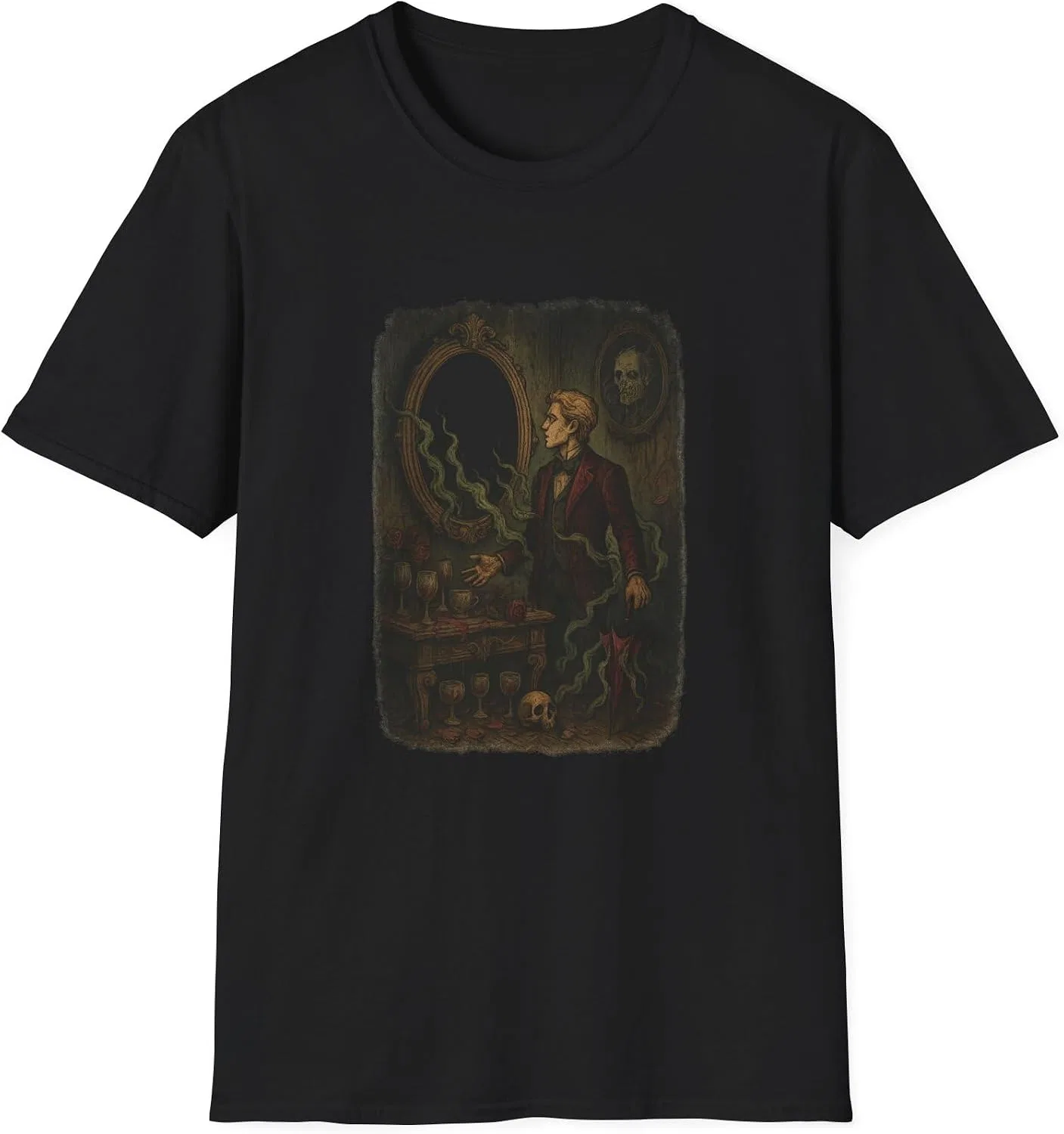 Футболка с принтом Dorian Gray Gildan 64000, Black