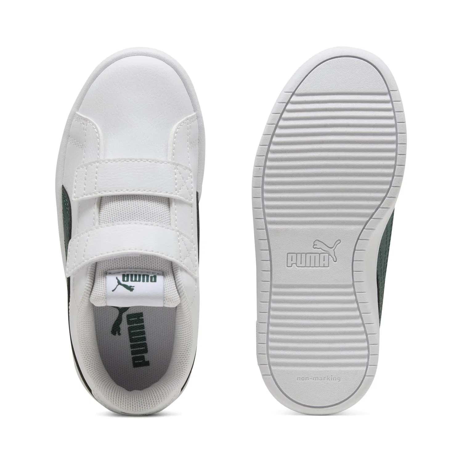 Детские кроссовки с закрытой пяткой PUMA Rickie Classic PS PUMA, Bianco E Verde — фото 4
