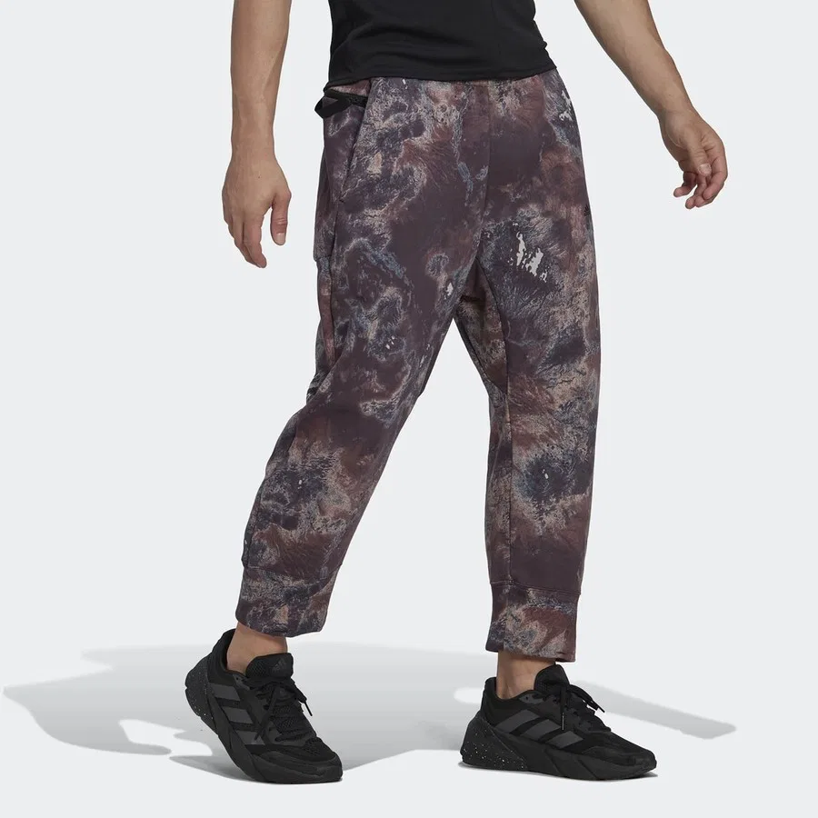 Спортивные брюки 7/8 с принтом U Prly Pnts, adidas, Хаки