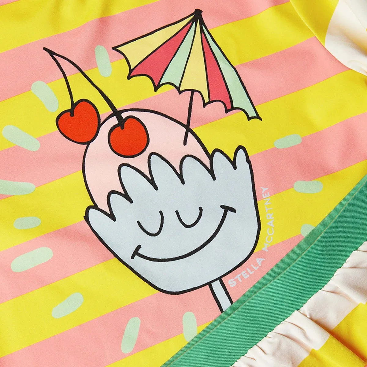 Детский купальный комплект из двух предметов Striped Summer Cocktail Stella McCartney, Giallo Rosa — фото 3
