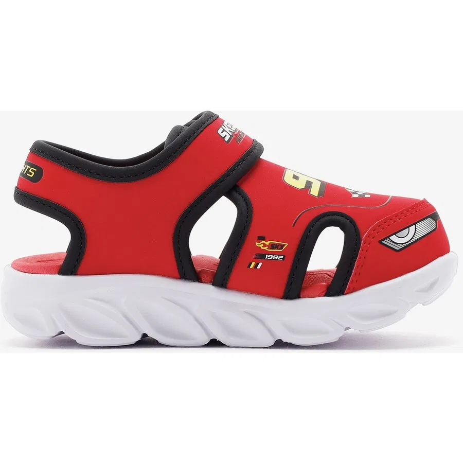 Детские сандалии с подсветкой Hypno Splash Hydro Fun Skechers, Красно-черный — фото 2