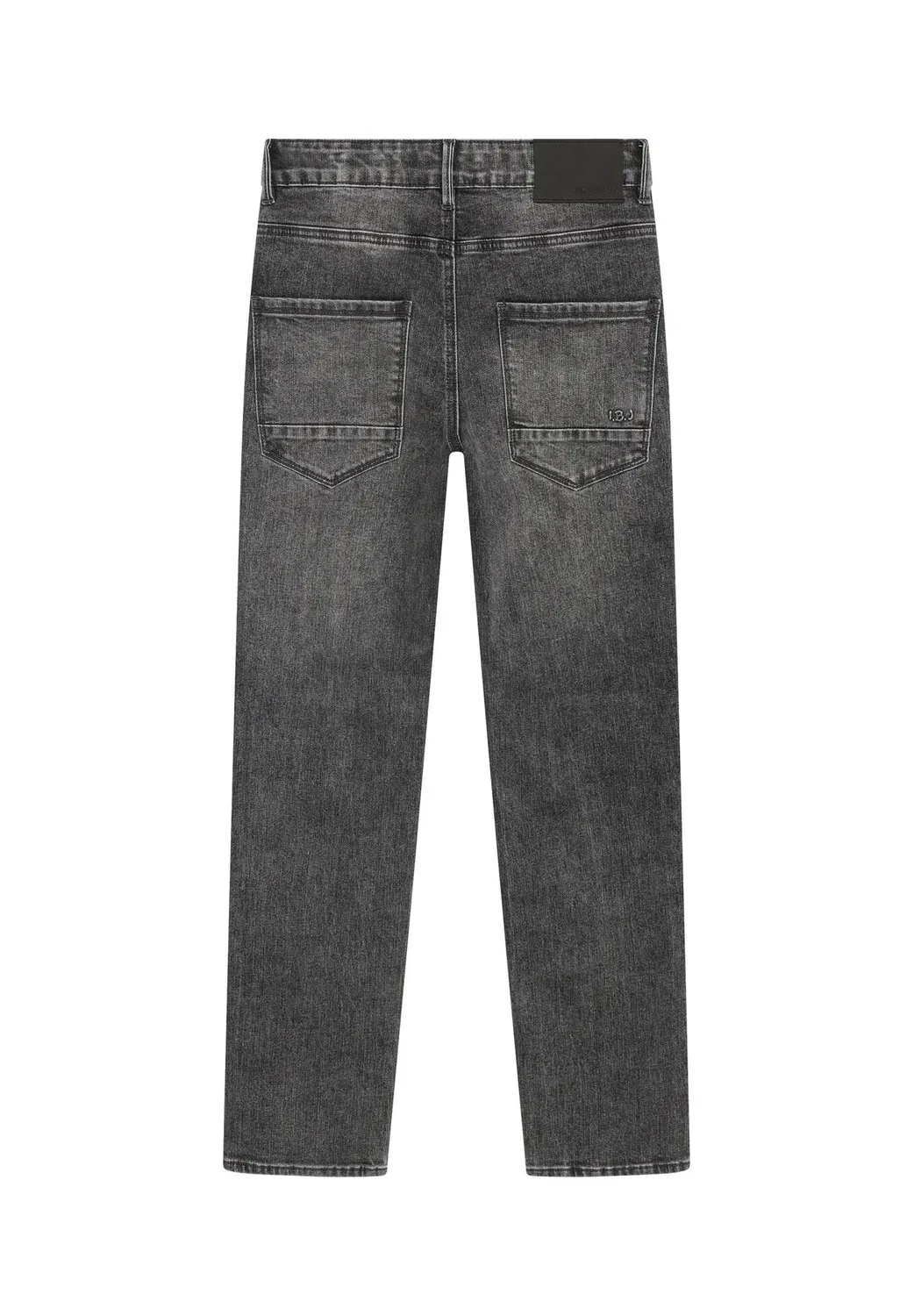 Широкие прямые джинсы серого цвета - джинсы свободного кроя Indian Blue Jeans, Dark Grey Denim — фото 2