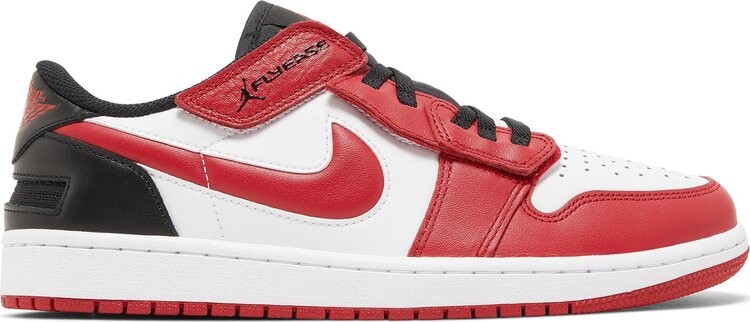 

Кроссовки Air Jordan 1 Low FlyEase White Gym Red, белый