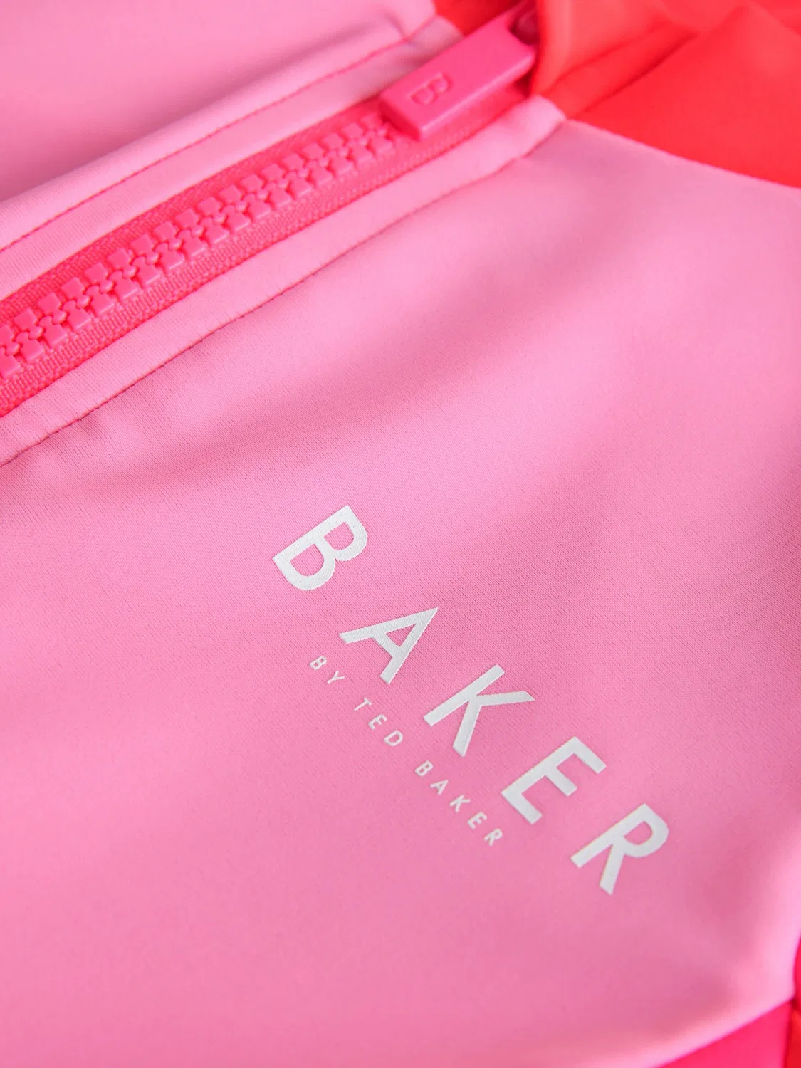 Бикини-футболка Baker by Ted Baker в розовом, розовом и малиновом цветах — фото 4