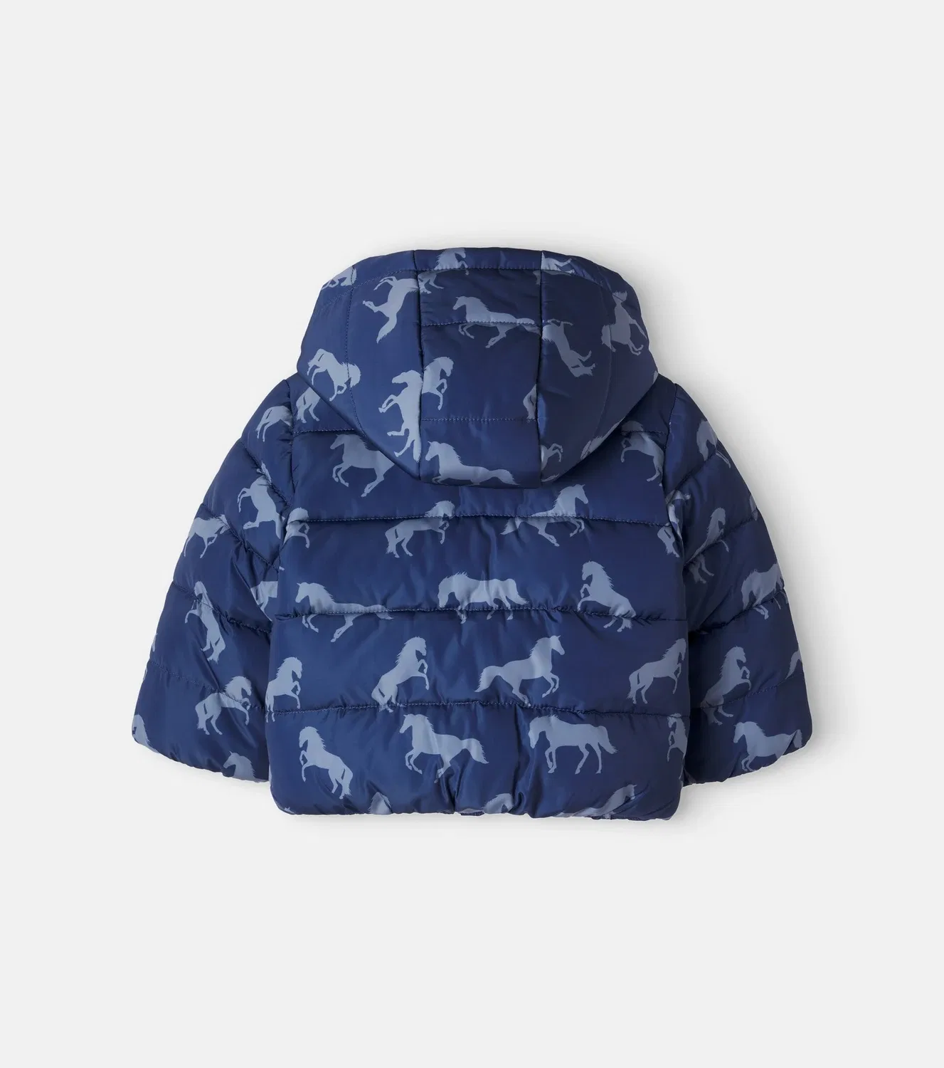 Детская куртка-пуховик с принтом Stella Mccartney Kids, синий — фото 3