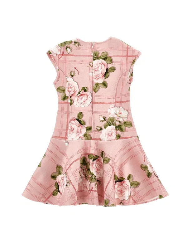 Платье коктейльное с цветочным принтом Cocktail dress Monnalisa, lotus — фото 2