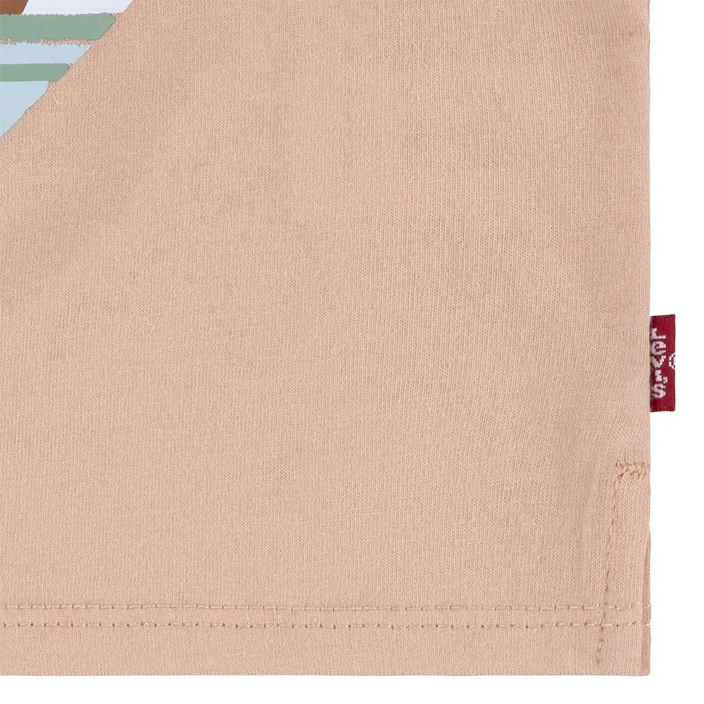 Детский комплект для девочек с принтом Palm Dolman Se Levi's, Beige — фото 4