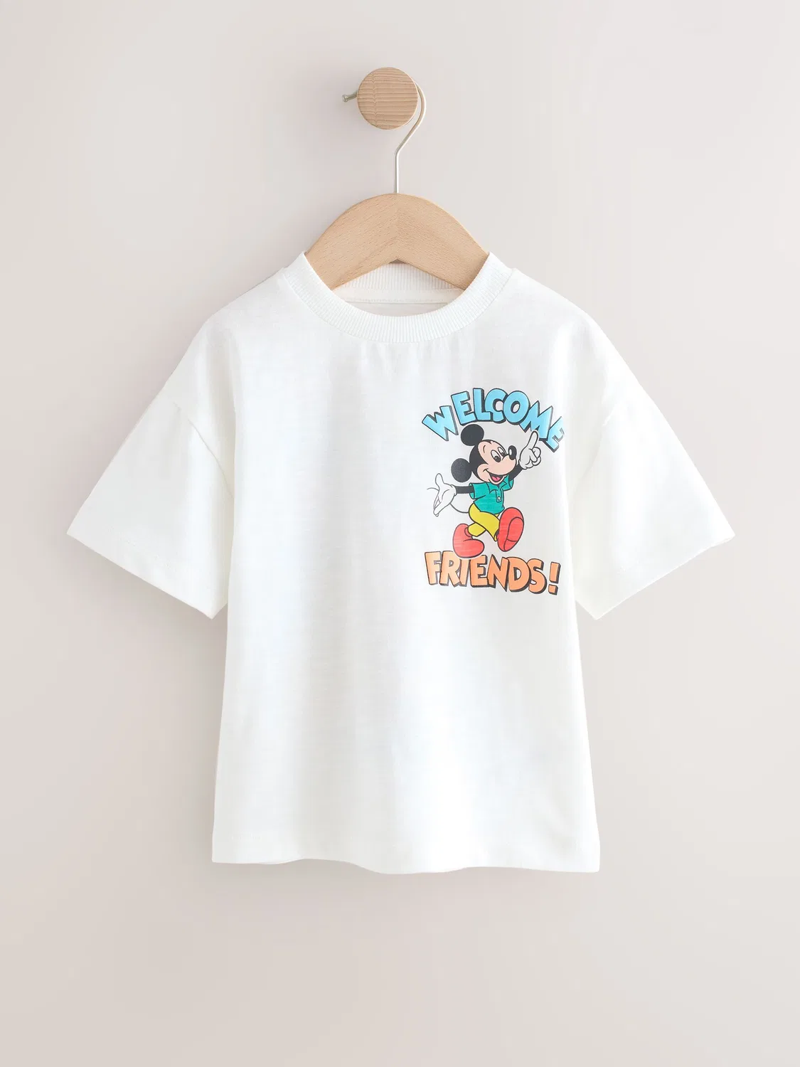 Футболка с принтом Mickey Mouse Next, белый — фото 4