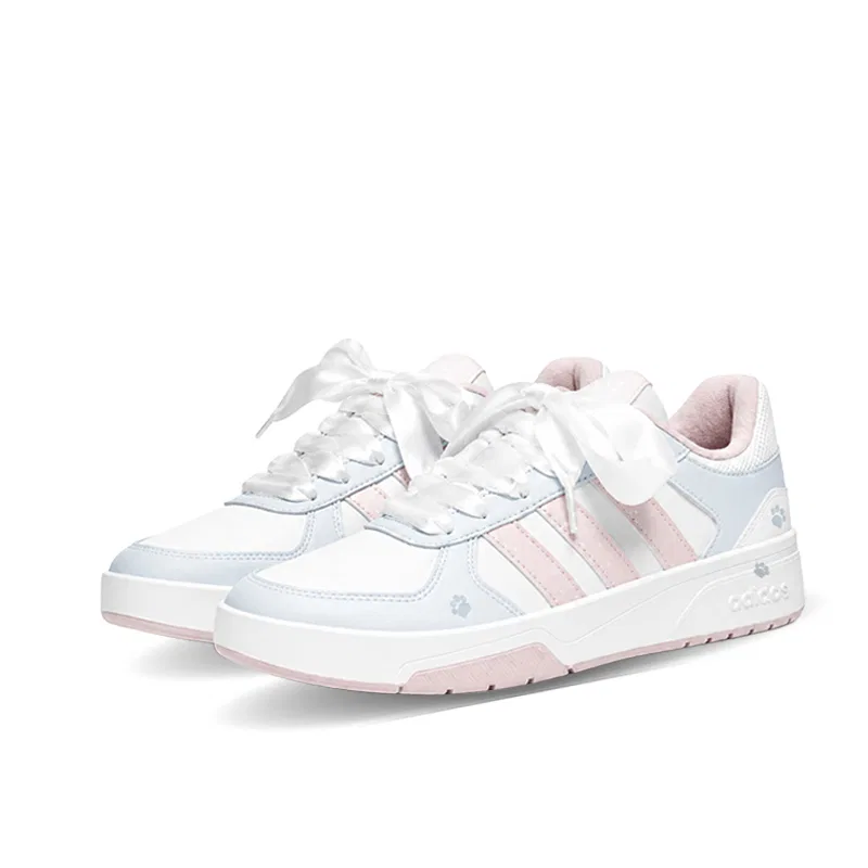 Детские кроссовки для скейтбординга на толстой подошве Adidas COURTBEAT, Cerulean — фото 4