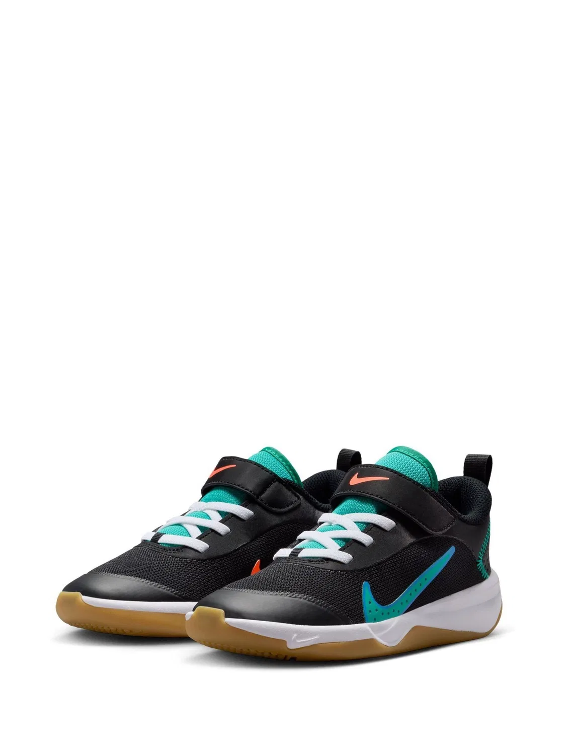 Кроссовки Nike Omni MultiCourt, черно-зеленые — фото 2