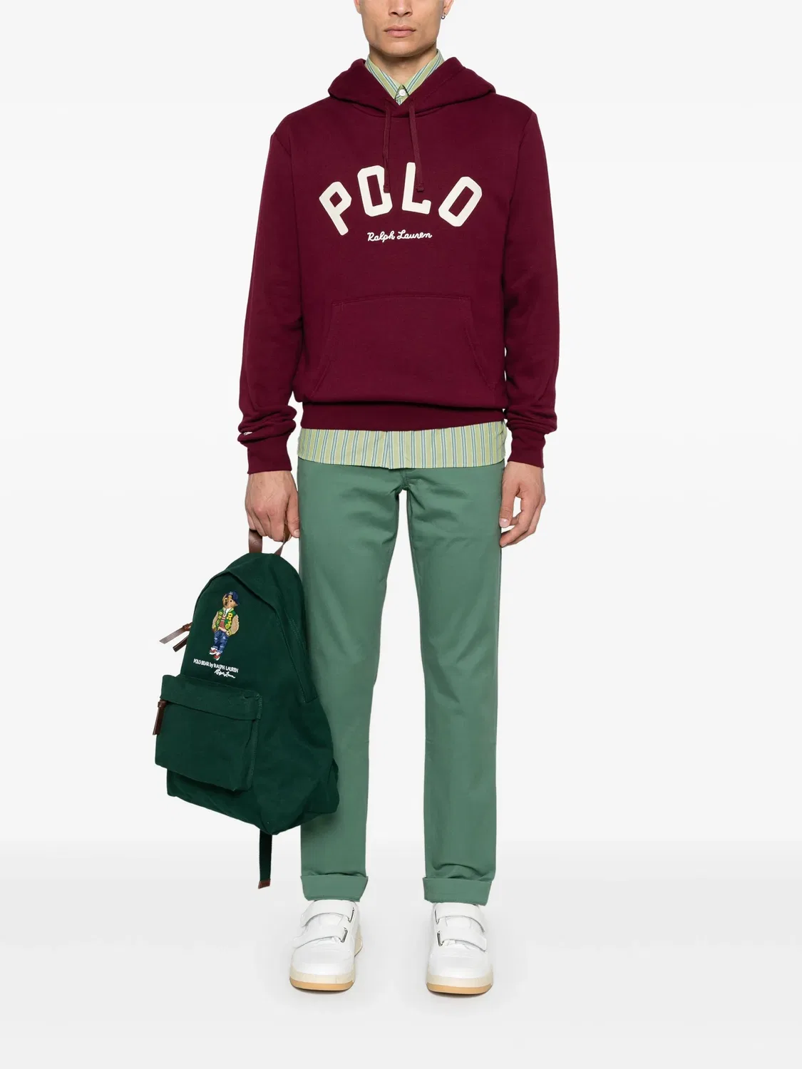 Polo Ralph Lauren Чиносы прямого кроя цвета зеленого чая — фото 4