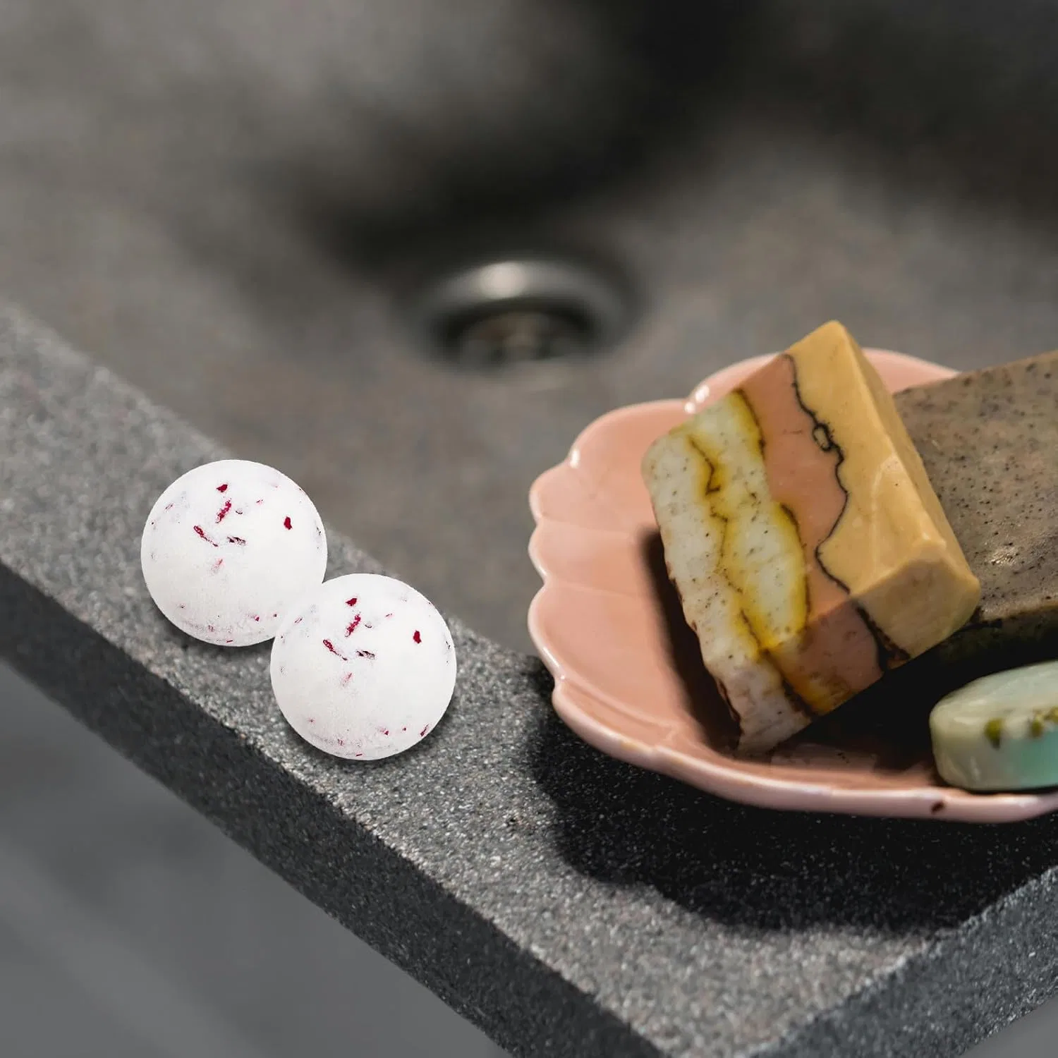 Набор Bath Bombs MAGICLULU, 2 шт, Almond, 200 г, White — фото 4