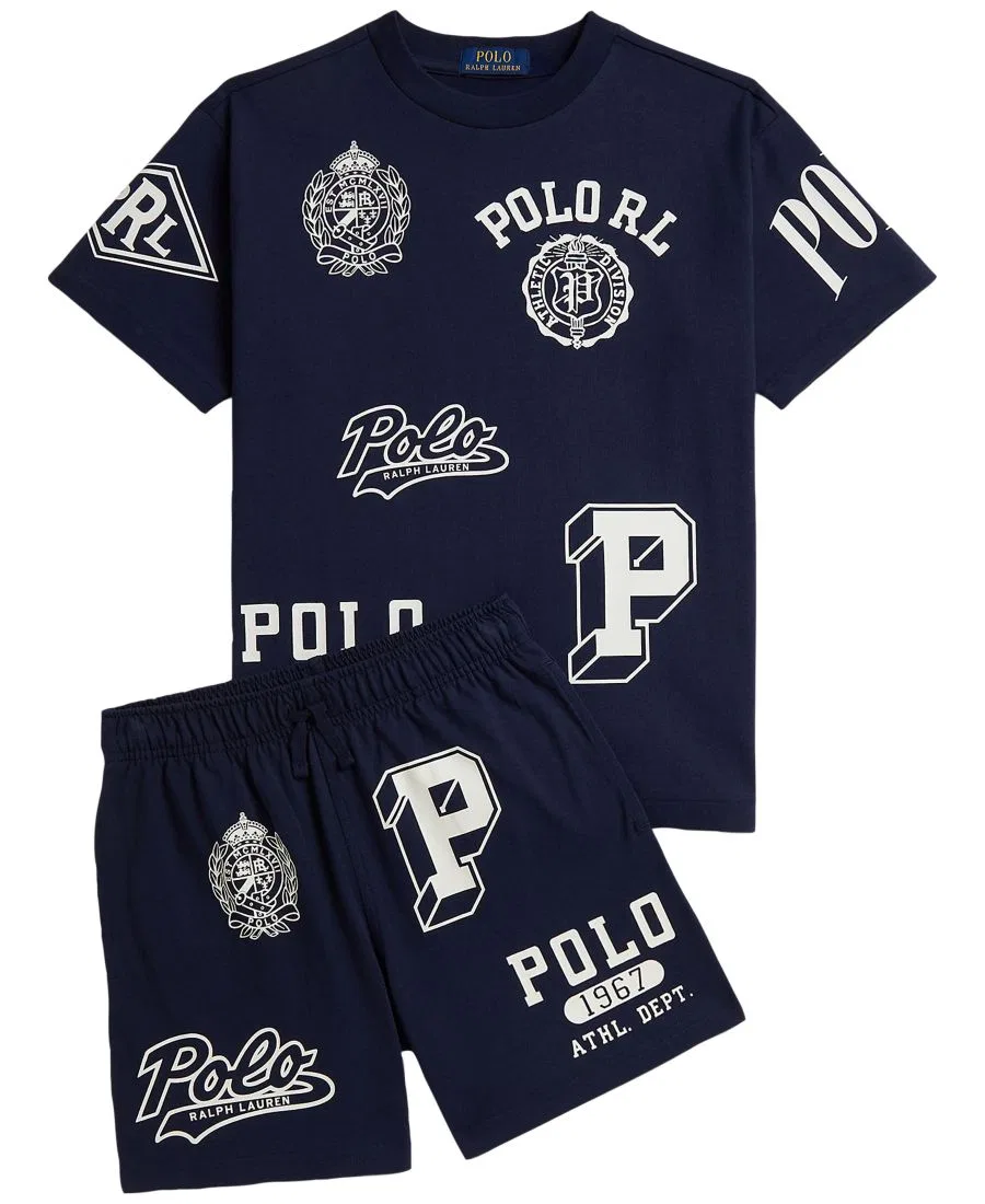 Футболка оверсайз с принтом Polo Ralph Lauren, Refined Navy — фото 4