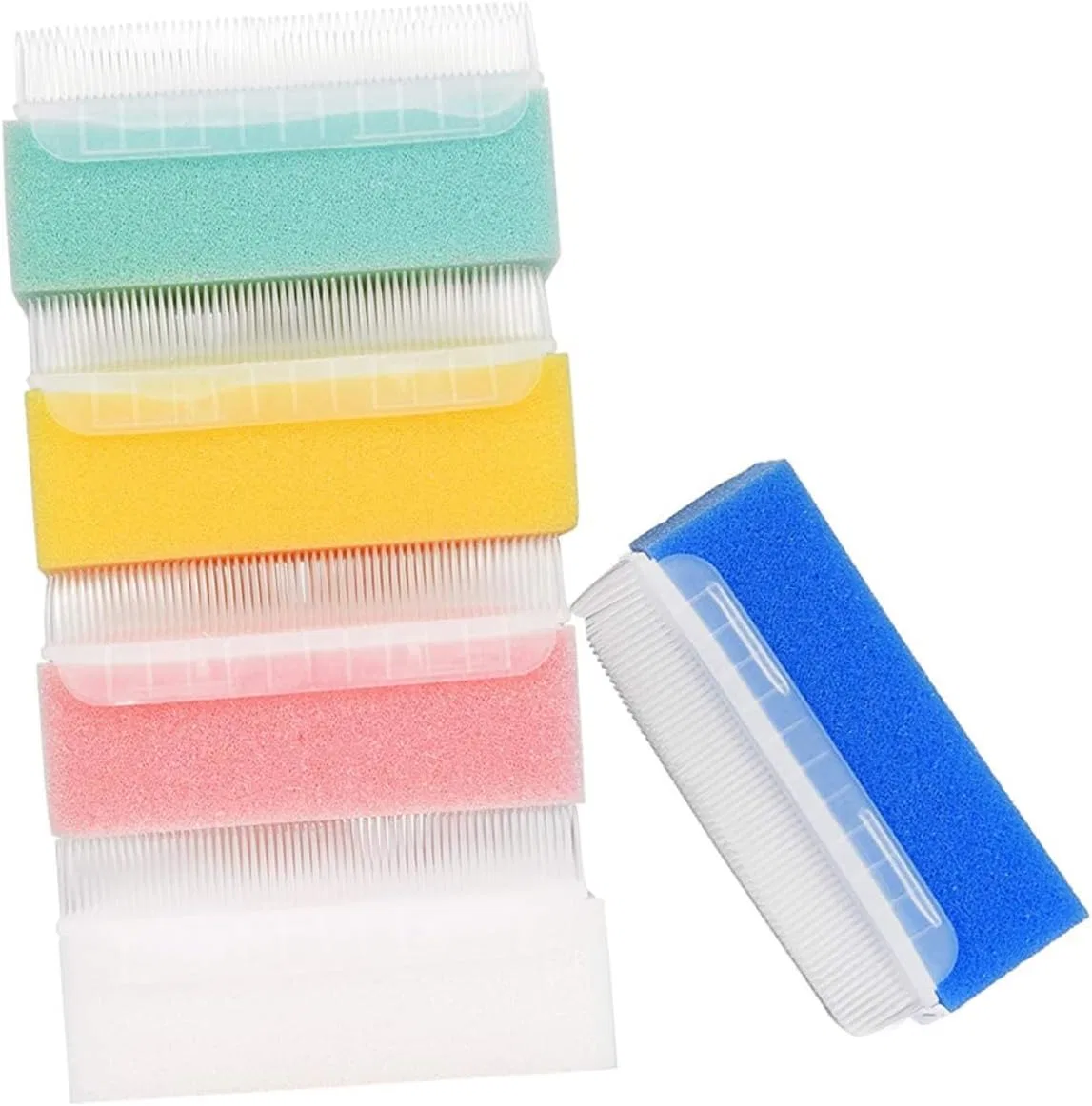 Массажная щетка для тела из мягкого поролона, Homoyoyo, 5 шт, 8x6x5 см, Sortierte Farbe