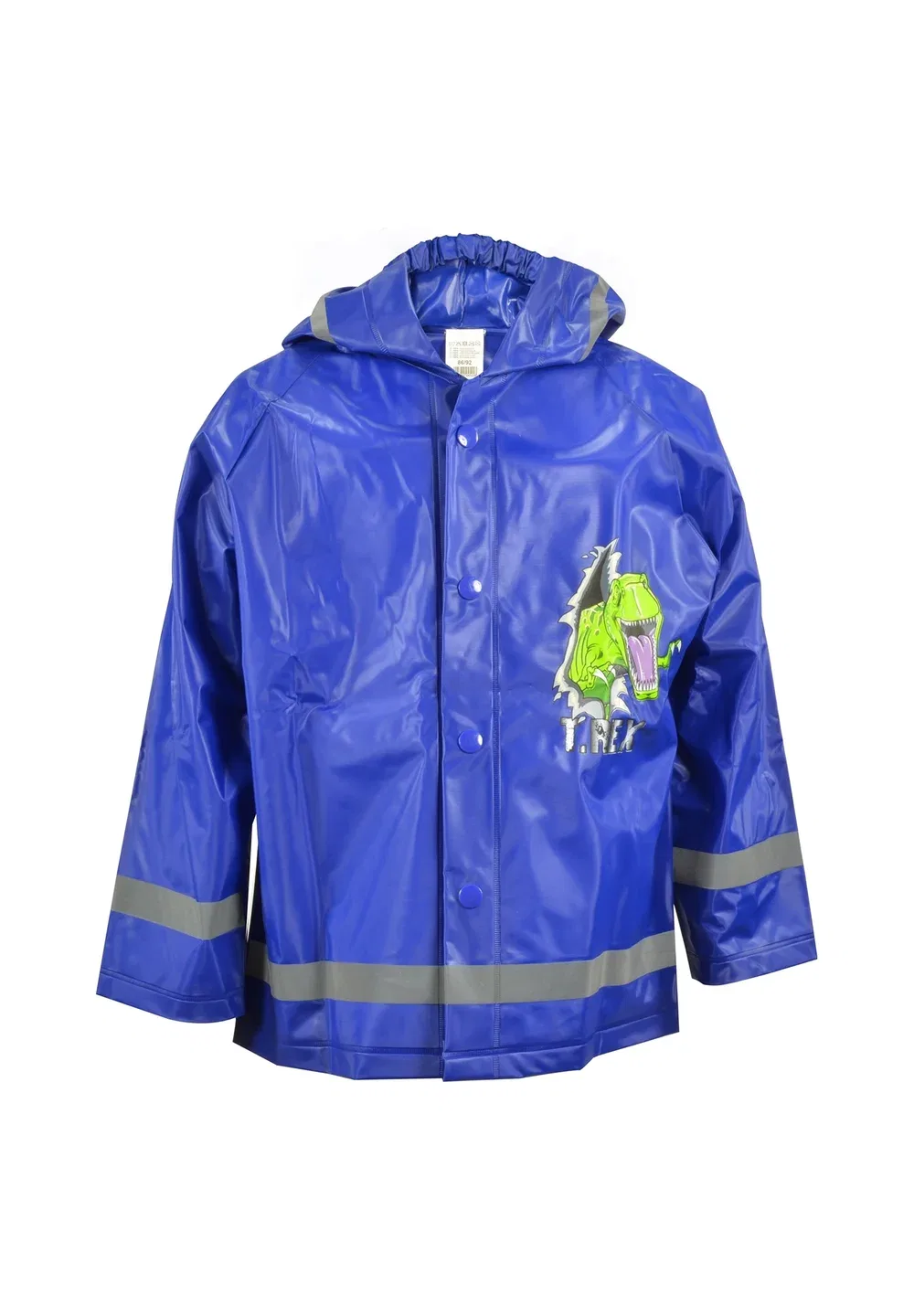 Regenjacke mit kapuze mit reflektorstreifen ungefüttert динозаврик t-rex - водонепроницаемая куртка United Labels, Blau