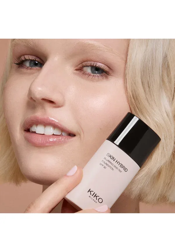 Тональный крем-праймер Skin hybrid blurring skin tint foundation 30 мл Kiko Milano, цвет 01 porcelain — фото 2