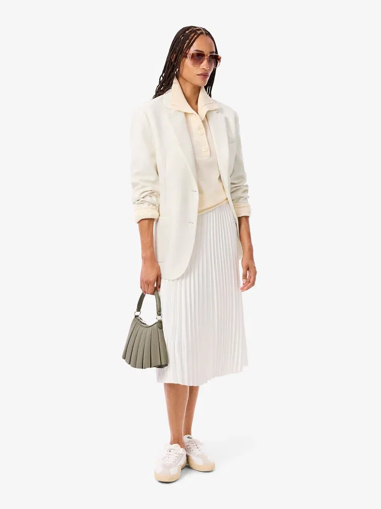 Жакет LACOSTE Relaxed Fit, Ivory — фото 4