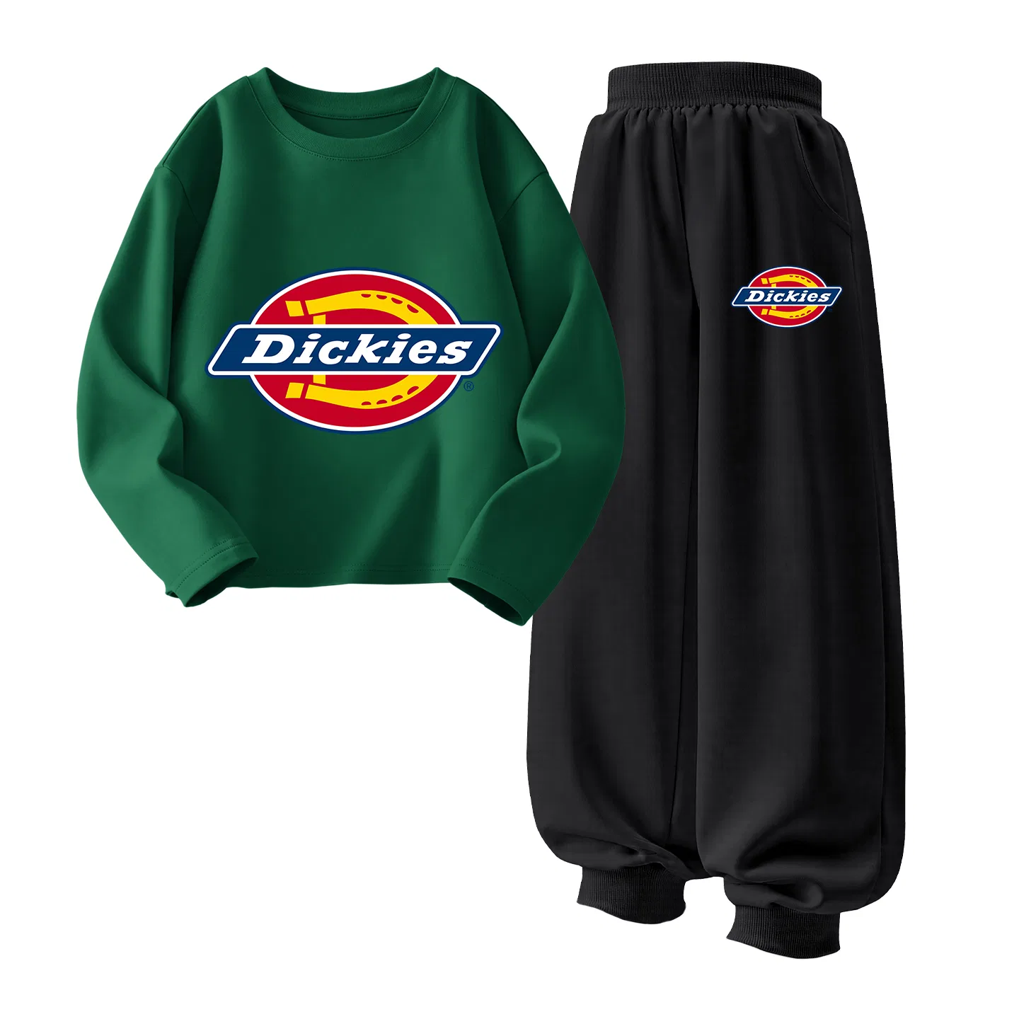 Детский спортивный комплект с логотипом Dickies, Standard Logo Vintage Green/Standard Logo K Black