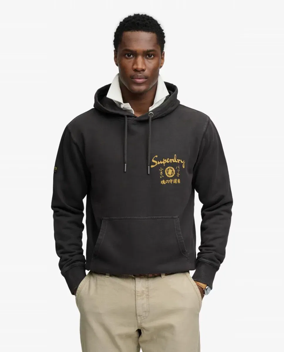 Мужская худи с капюшоном Tokyo Narrative Superdry, Negro