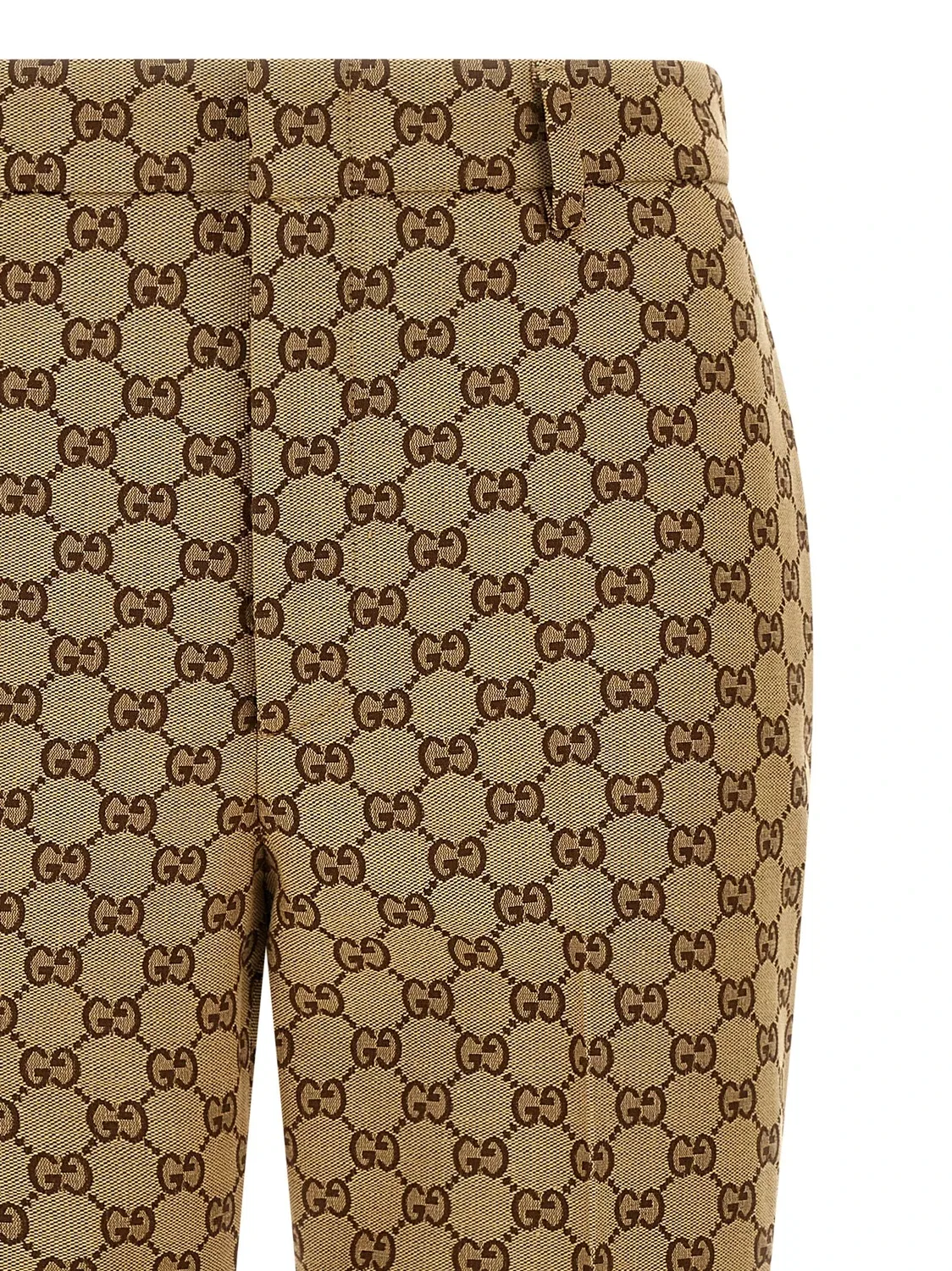 Брюки из ткани GG Gucci, бежевый — фото 3