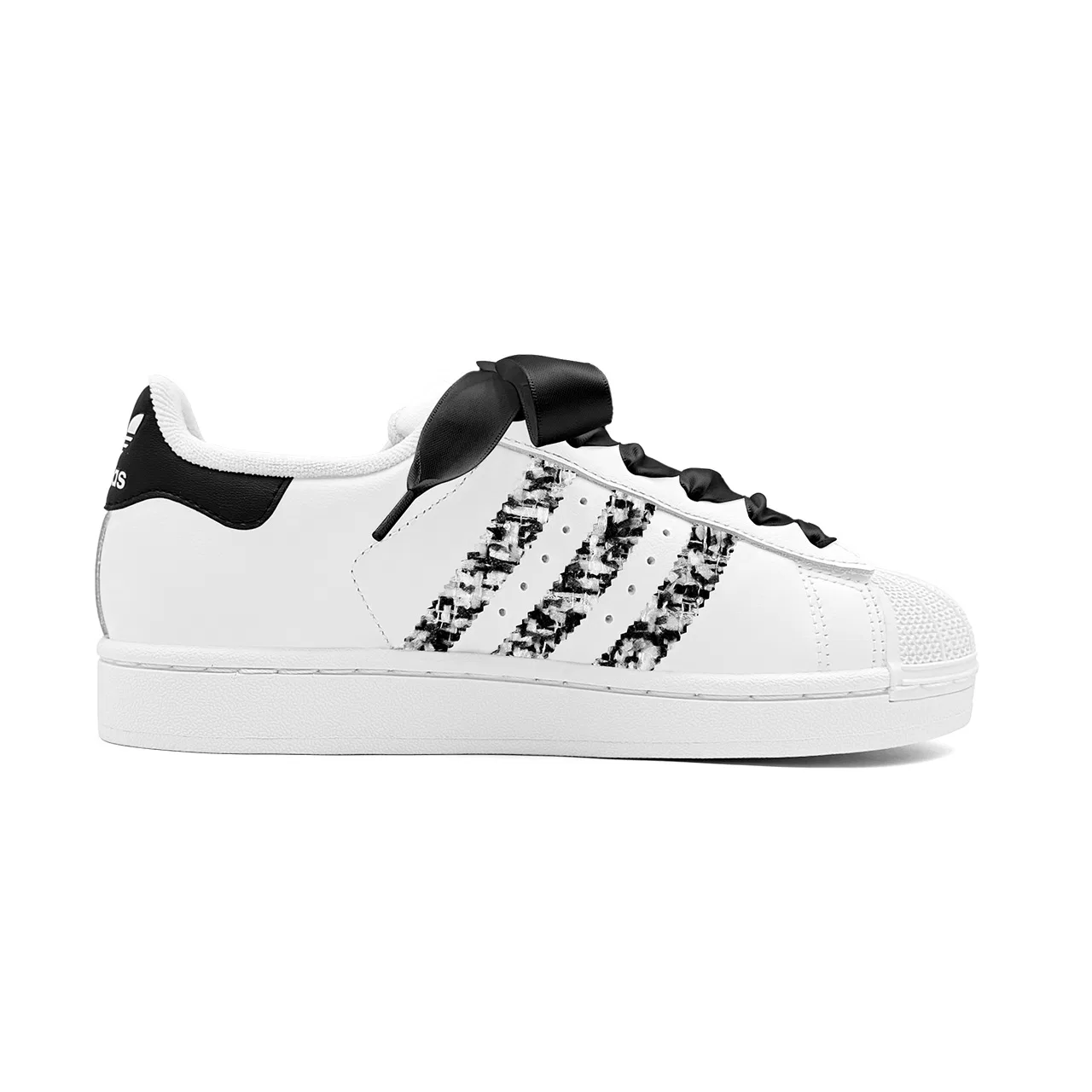Детские кроссовки для скейтбординга с низким профилем Superstar 2 Adidas Originals, Black White — фото 3