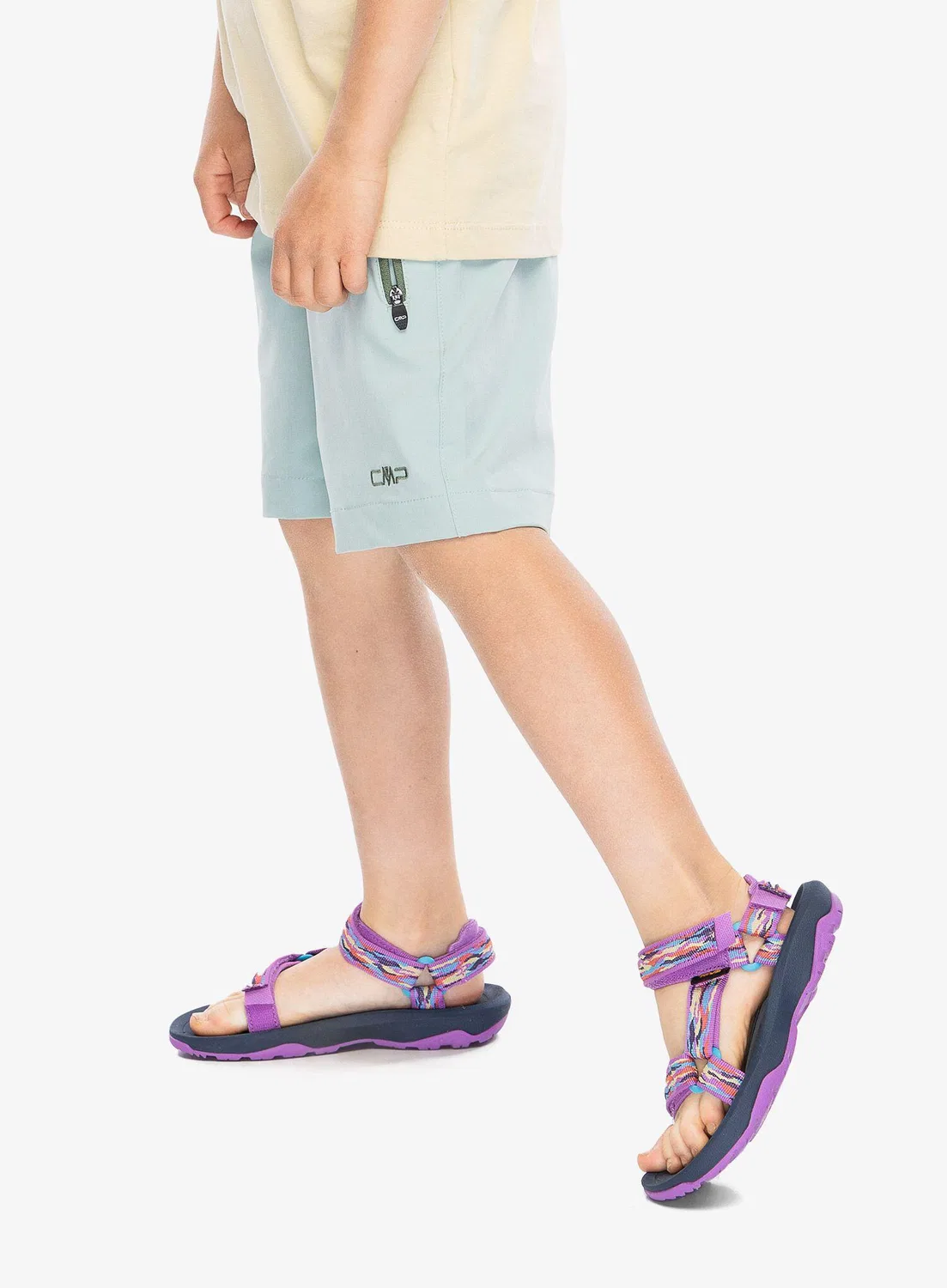 Детские шорты для девочек из стрейча CMP Madchen Short Stretch Bermuda 3T51145, Grun — фото 4
