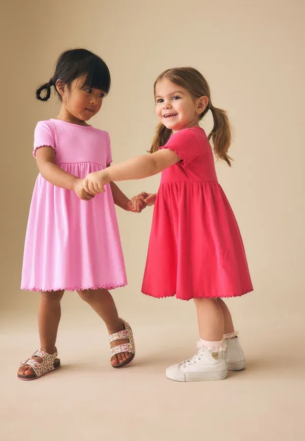 Платье хлопковое Day Dress Next, pink, розовый