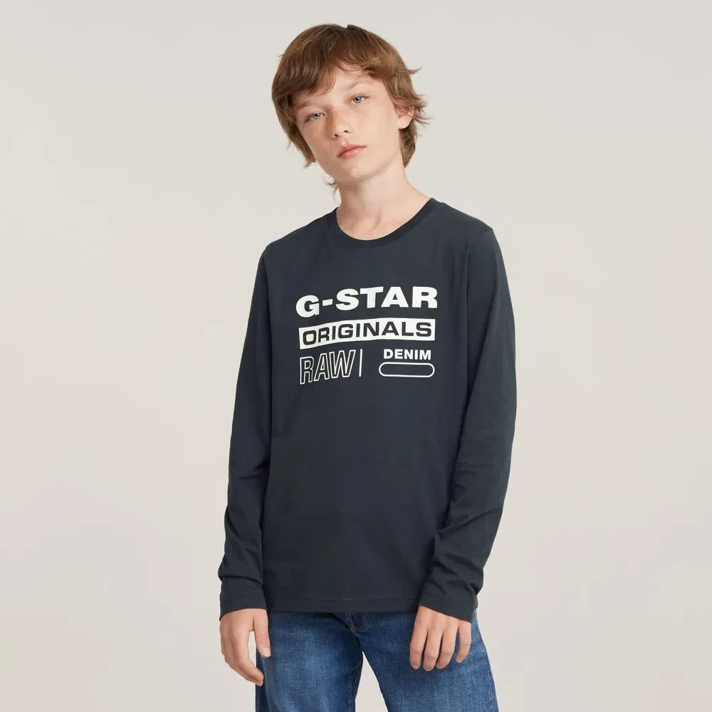 Футболка с длинным рукавом G-Star, серый — фото 2