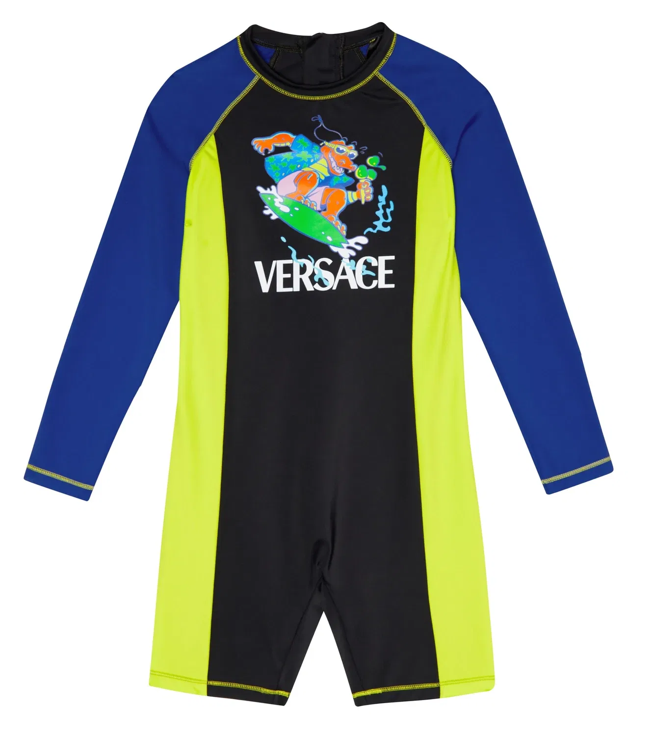 Купальник-рашгард с принтом Versace Kids, мультиколор