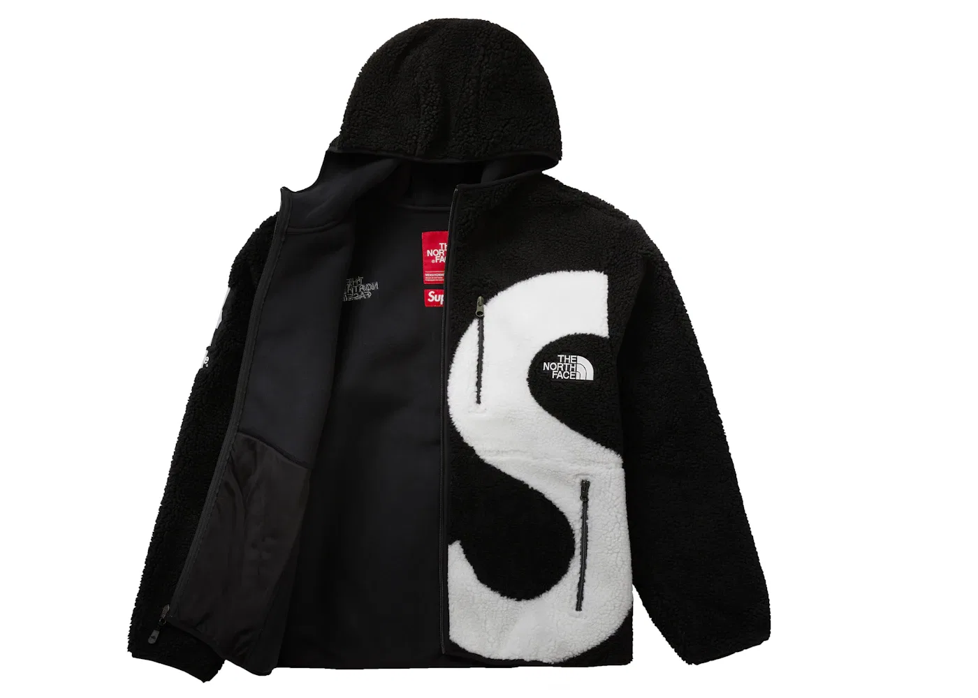Мужская куртка-флис с принтом Fleece Jacket Supreme, Black — фото 2