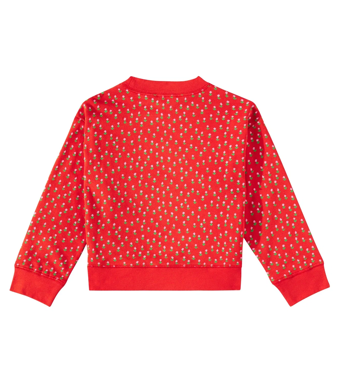 Толстовка хлопковая Stella Mccartney Kids, красный — фото 4