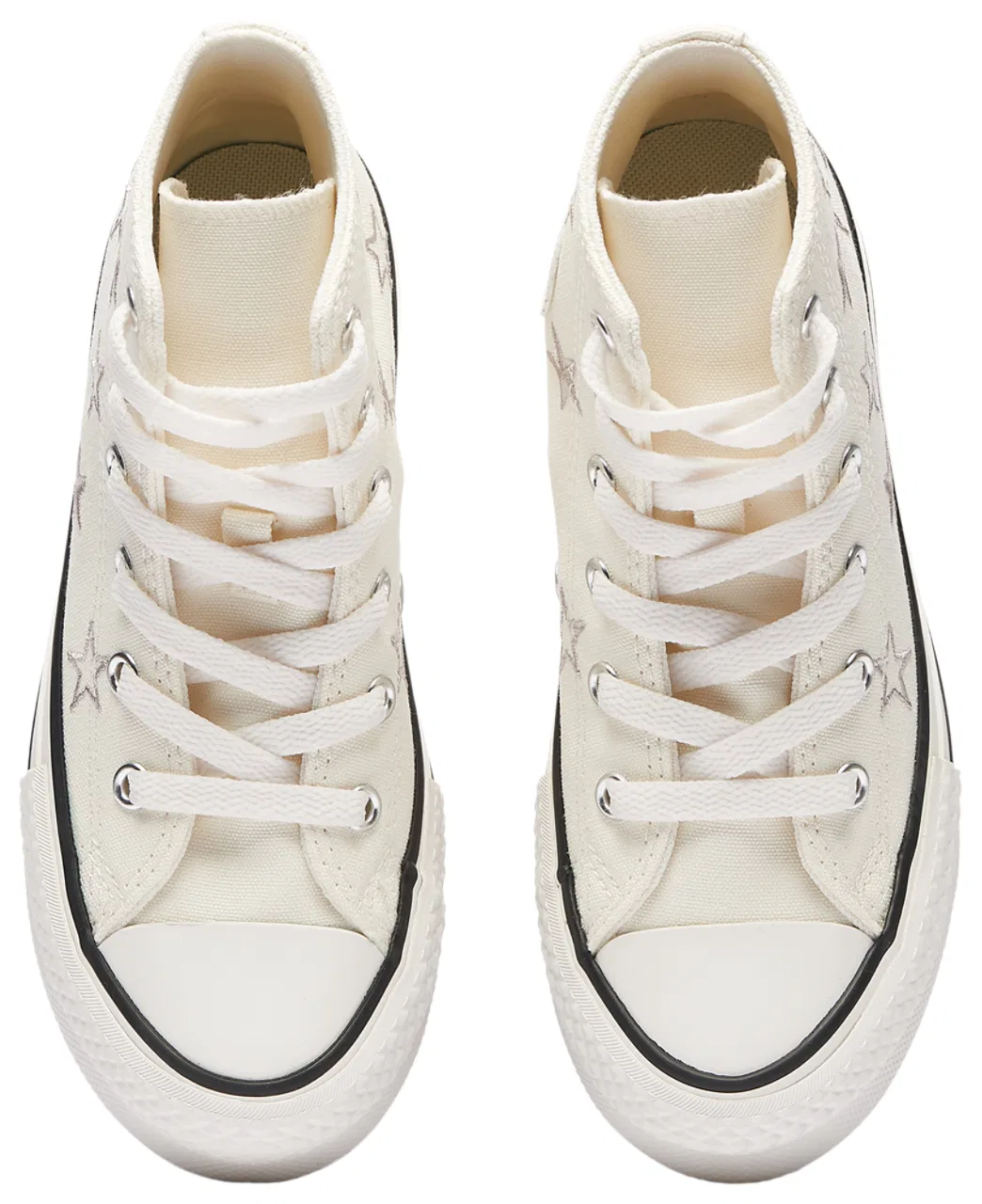 Кеды для девочек CTAS Eva Lift Converse, цвет Egret/Papyrus/Vintage White — фото 4