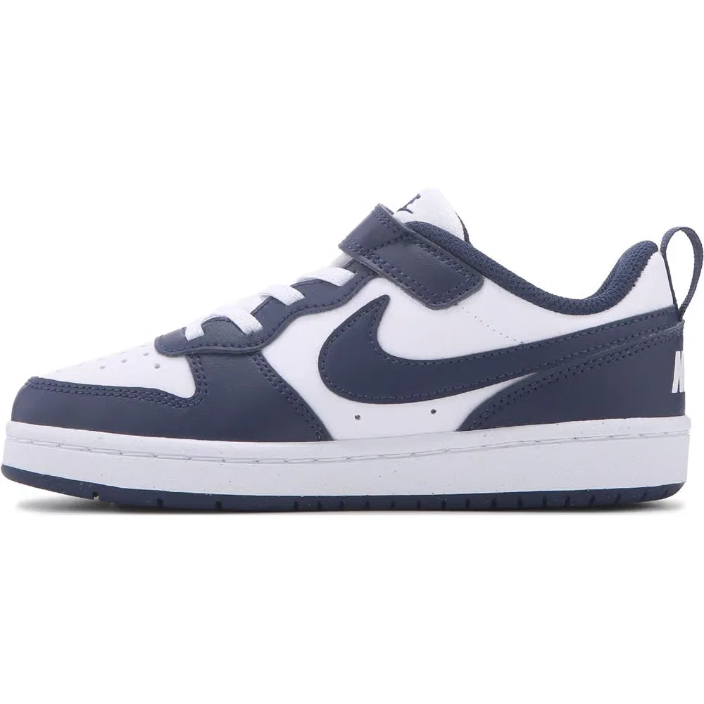 Детские низкие кроссовки Court Borough Recraft Nike, Navy/White — фото 3