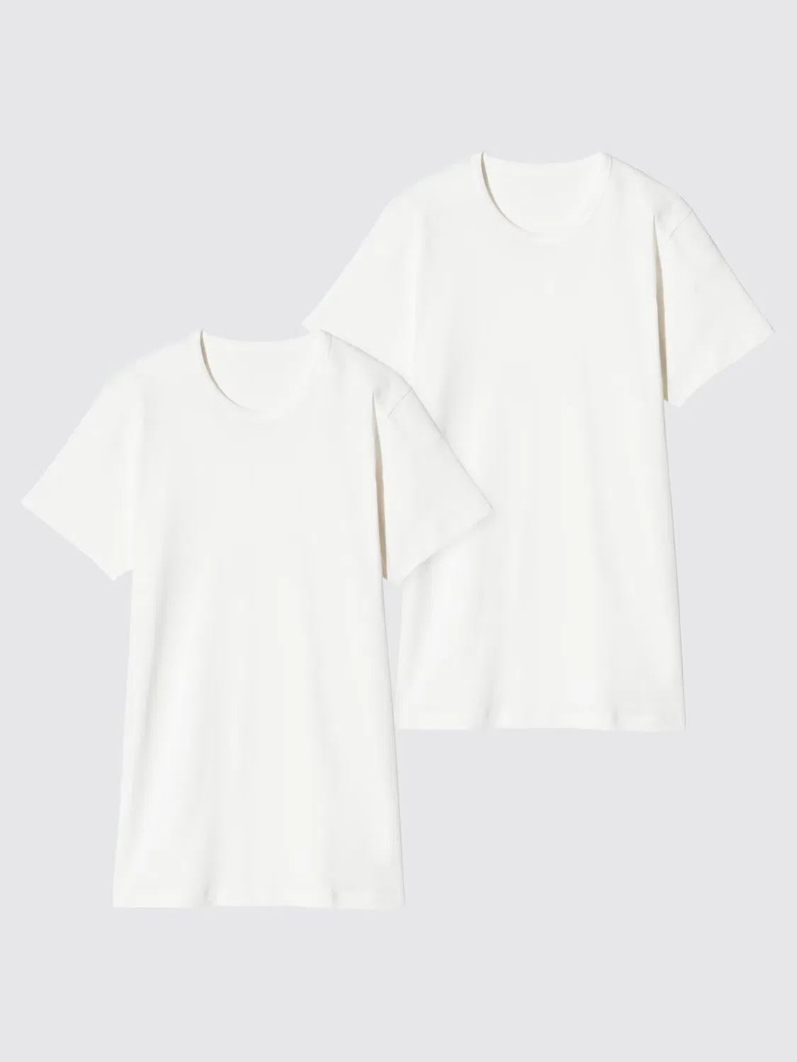 Футболки Uniqlo, базовый комплект из двух штук, черный — фото 2