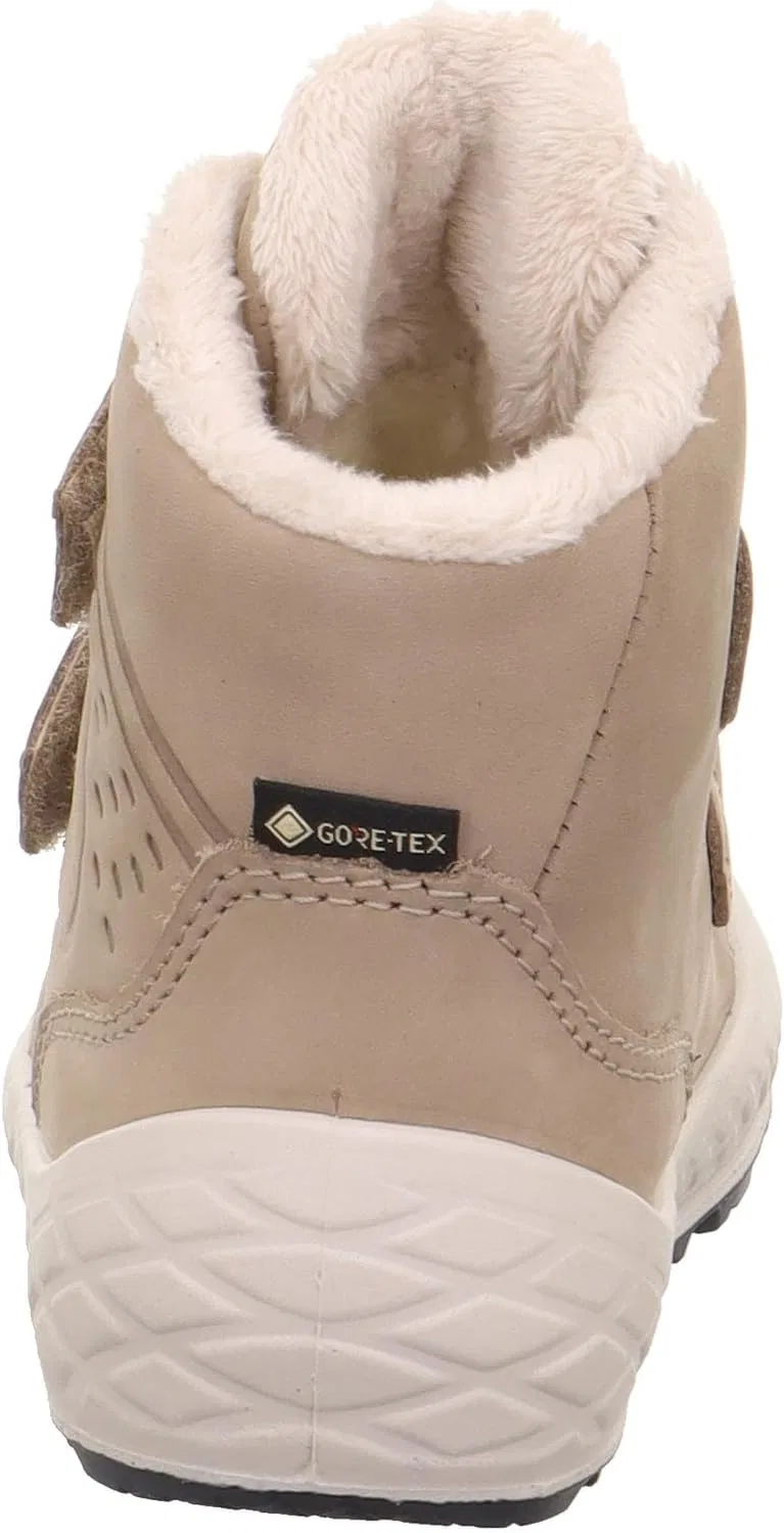 Детские зимние ботинки для девочек с мембраной Gore-Tex Superfit Groovy 2.0 Warm, Beige — фото 3