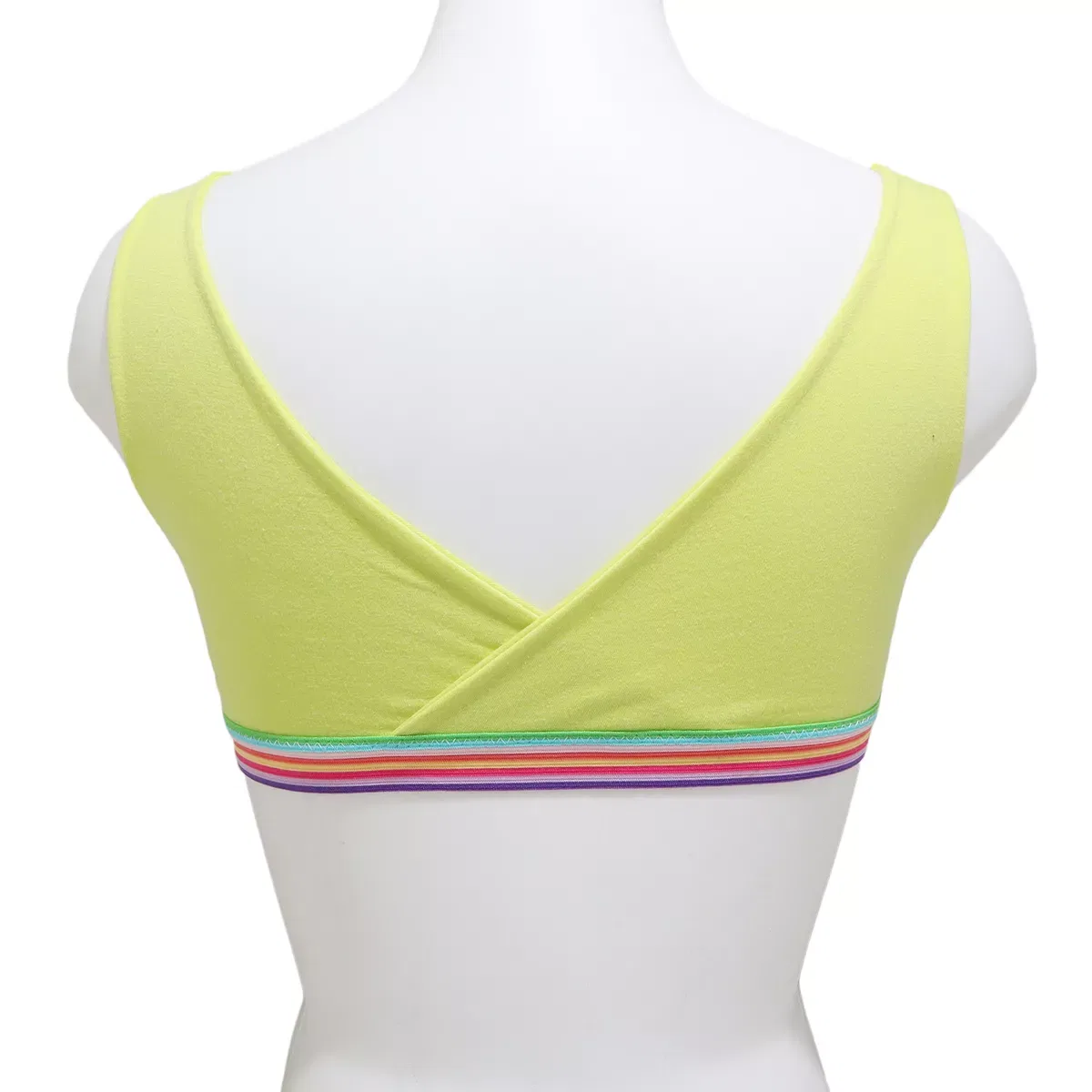 Детский бюстгальтер для девочек хлопковый комплект 6 шт Cotton Training Bra with Rainbow Elastic Angelina, Assorted — фото 3