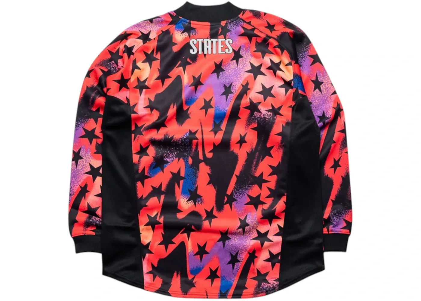Мужская футболка вратарская с длинным рукавом Jersey Nike, Black/Bright Crimson — фото 2