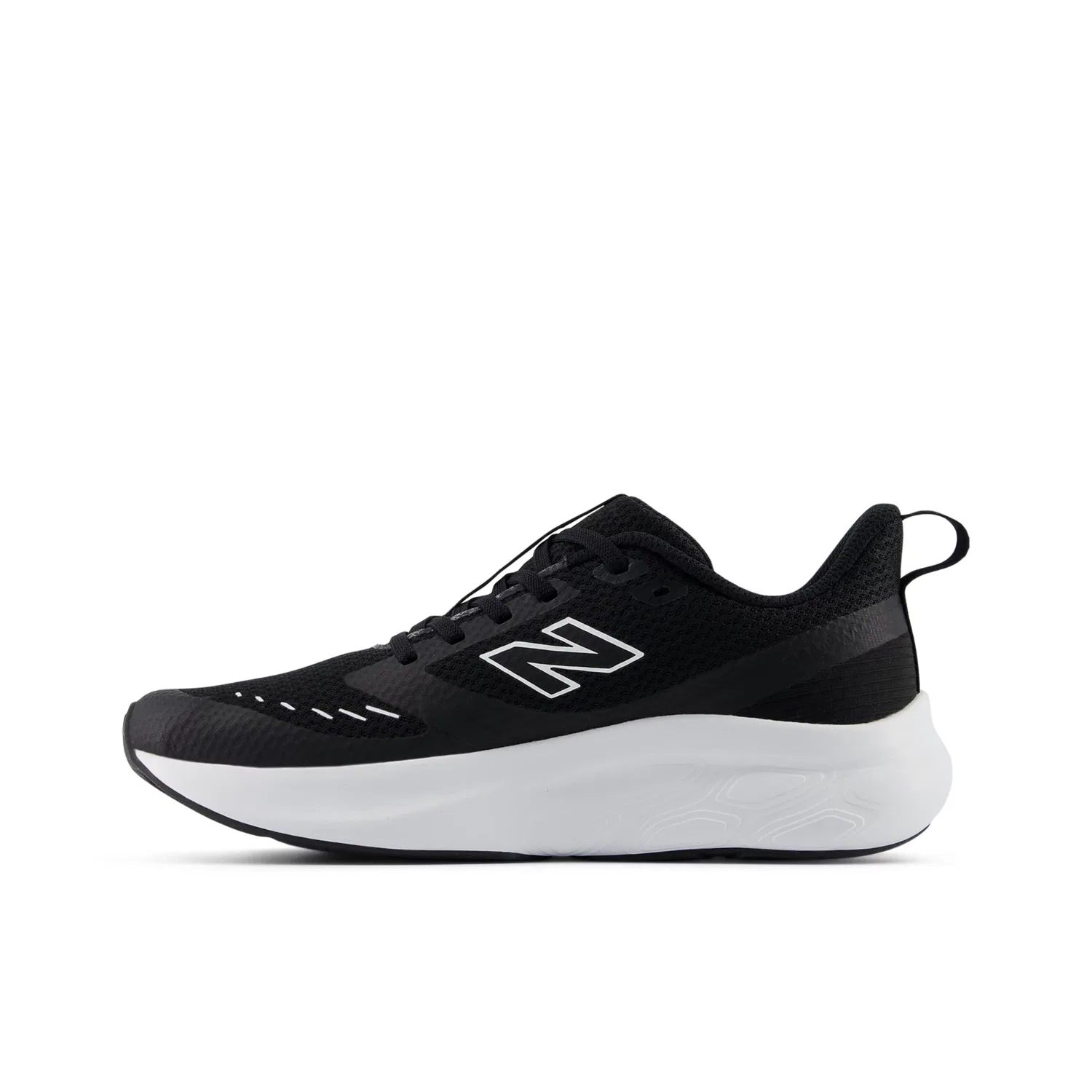 Детские кроссовки дышащие 625 LACE New Balance, Black With White — фото 3