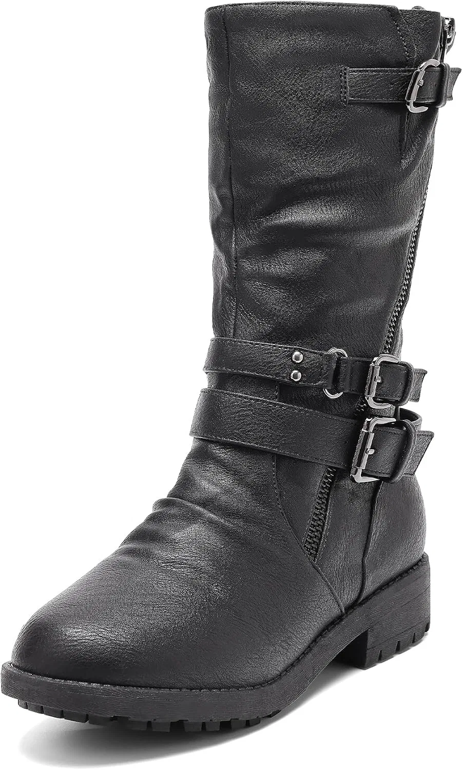 Детские сапоги для девочек с высоким голенищем DREAM PAIRS, Black