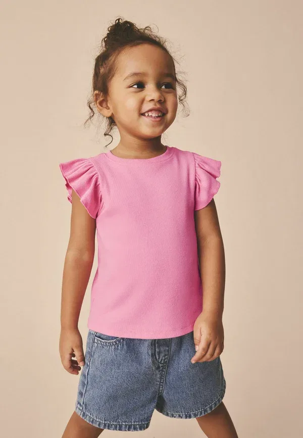 Футболка хлопок Marskineliai su spaudiniu Next, Bright Pink, розовый