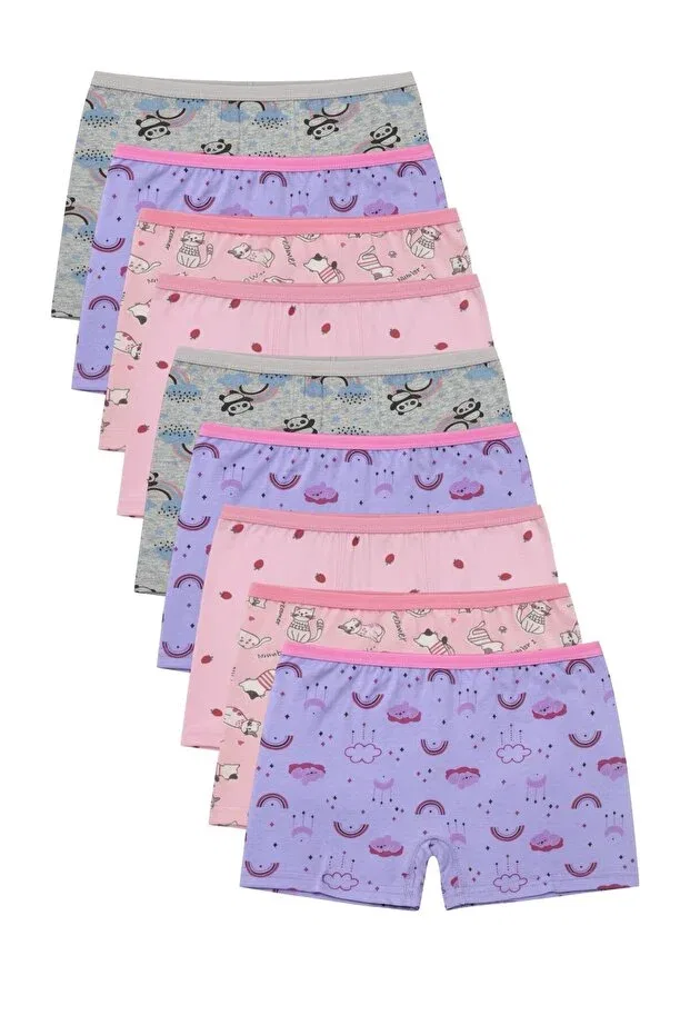 Детский комплект боксеров для девочек хлопковый Exlove, Multicolor