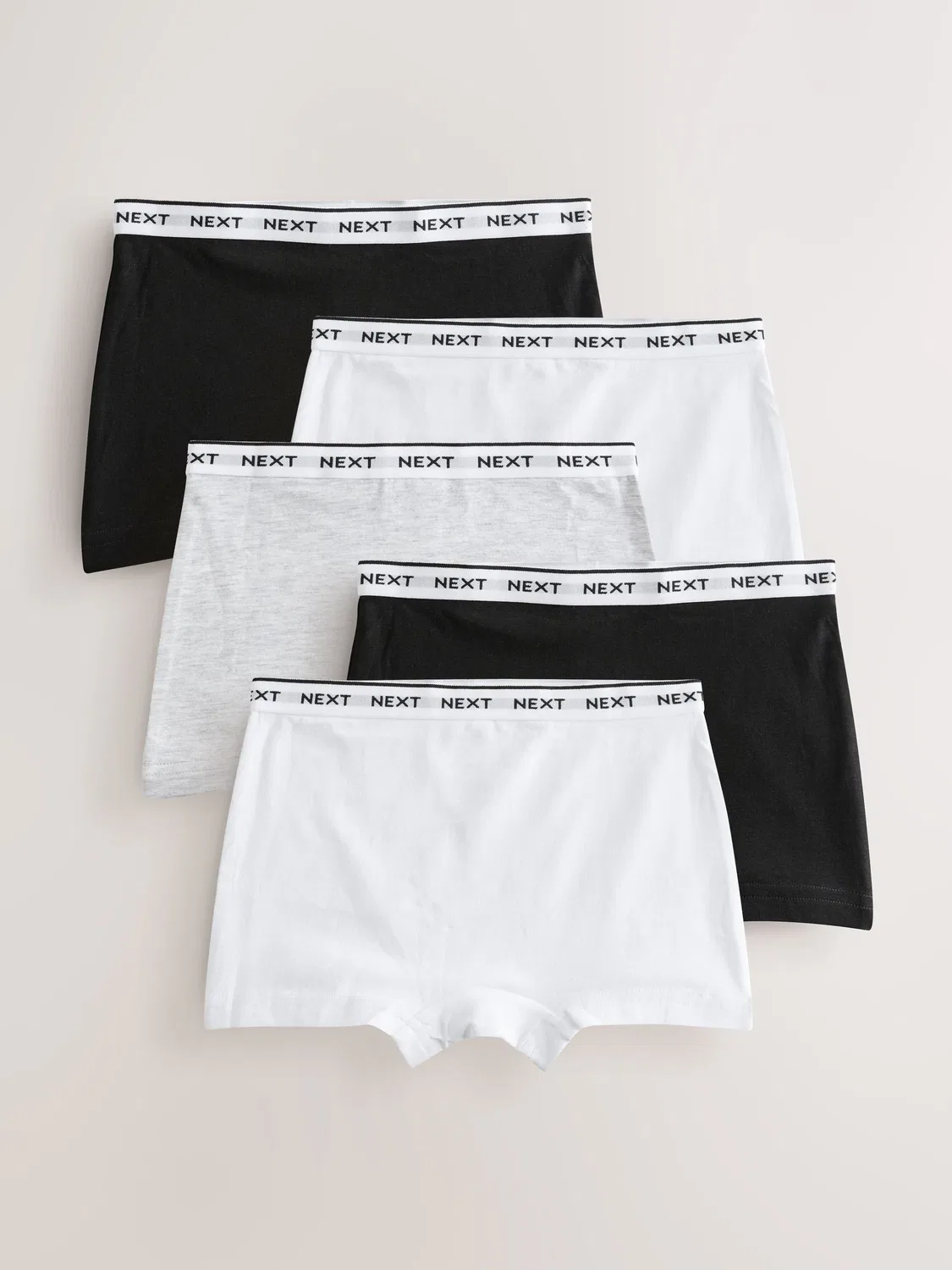 Трусы 5 шт., высокие, Black/Grey/White Next
