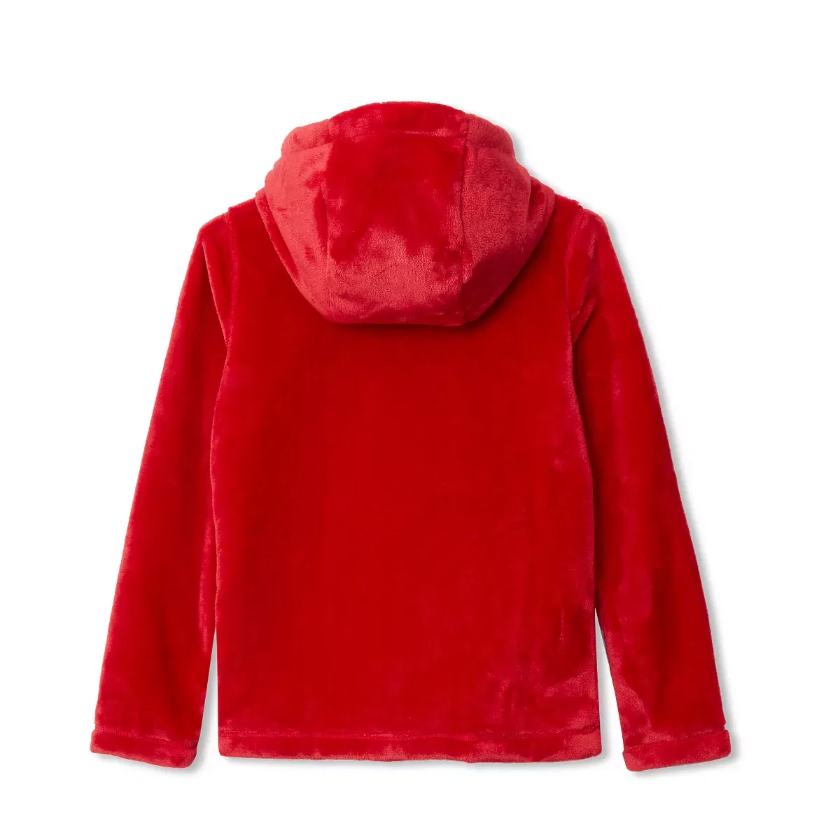 Детская куртка из флиса с капюшоном Lands' End, Apple Red — фото 2