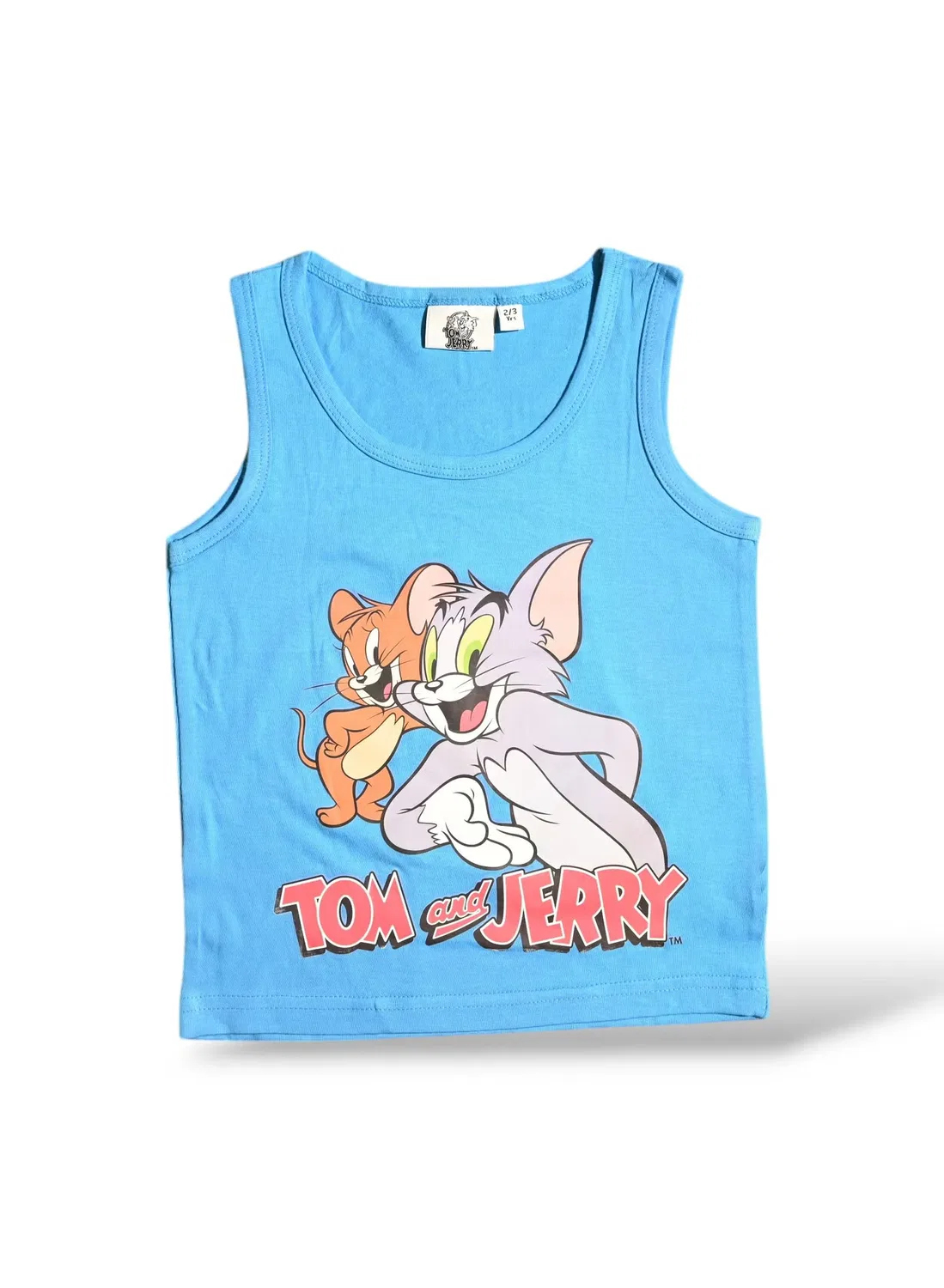Комплект без рукавов с принтом Tom And Jerry, синий — фото 2