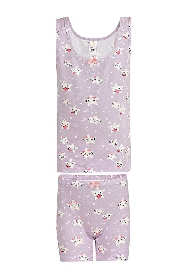 Детский комплект нижнего белья для девочек с принтом Özkan Underwear, Patterned