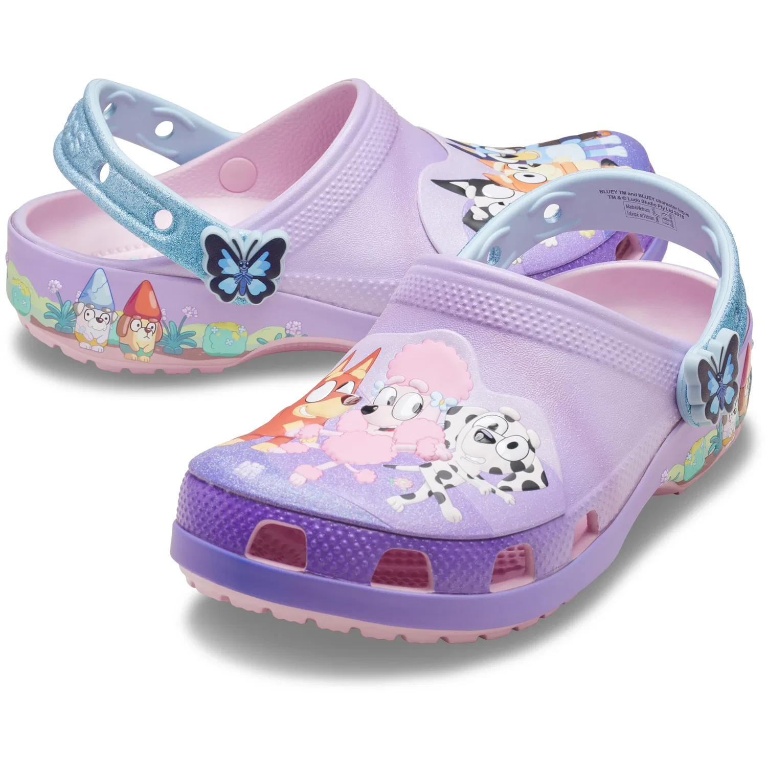 Детские сабо с анимационными мотивами Bluey Crocs, Multicolor