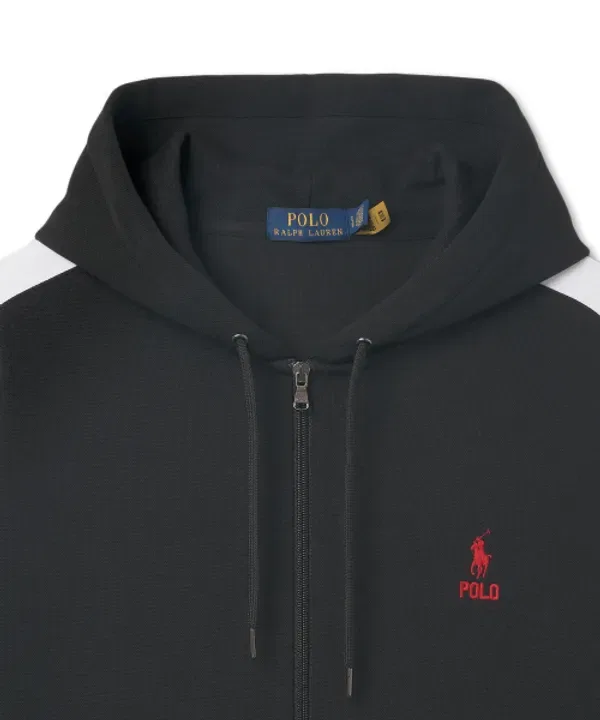 Худи-свитшот с длинным рукавом Polo Ralph Lauren, черный — фото 3