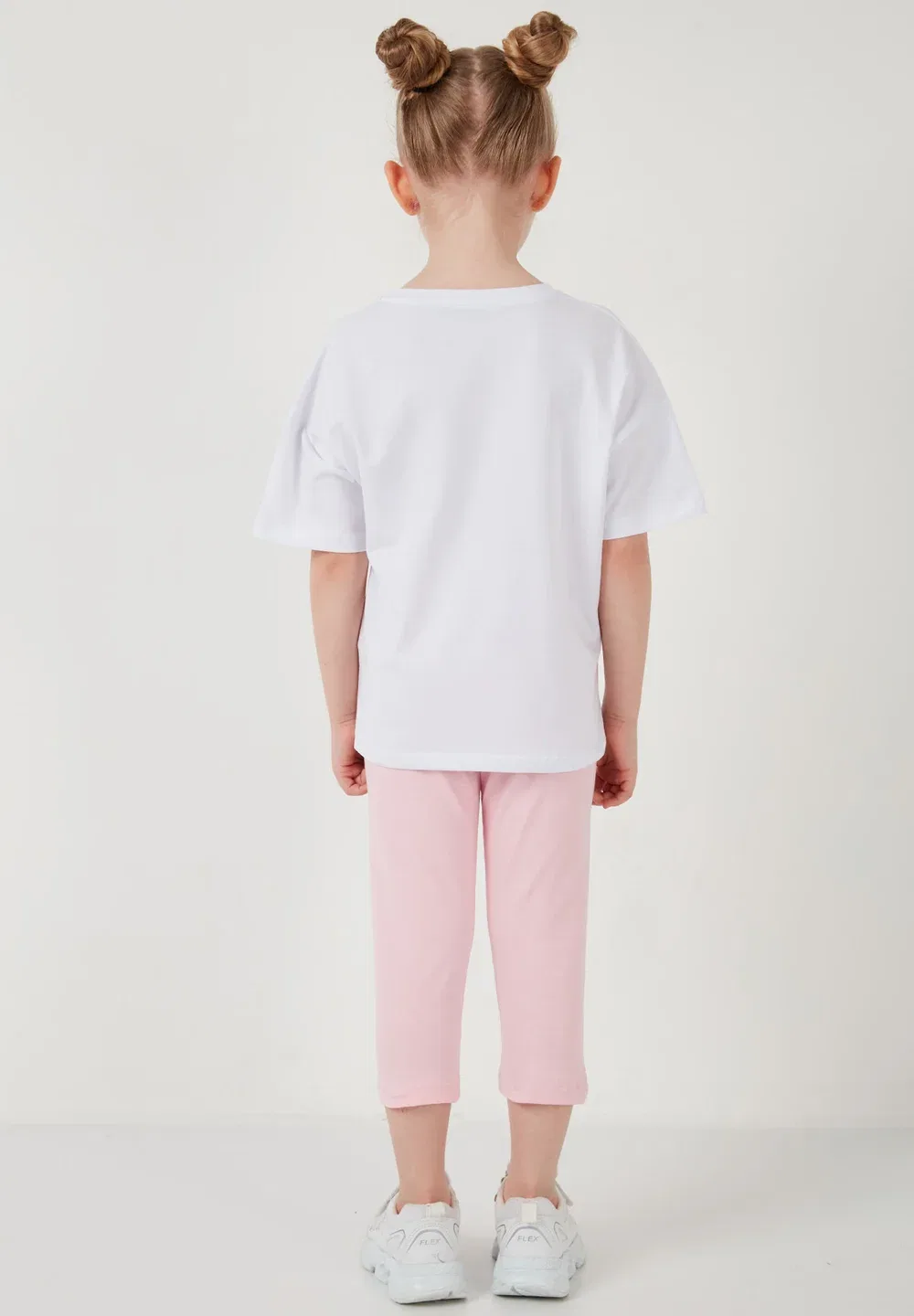 Комплект стандартного кроя - леггинсы - брюки Lela, White — фото 3